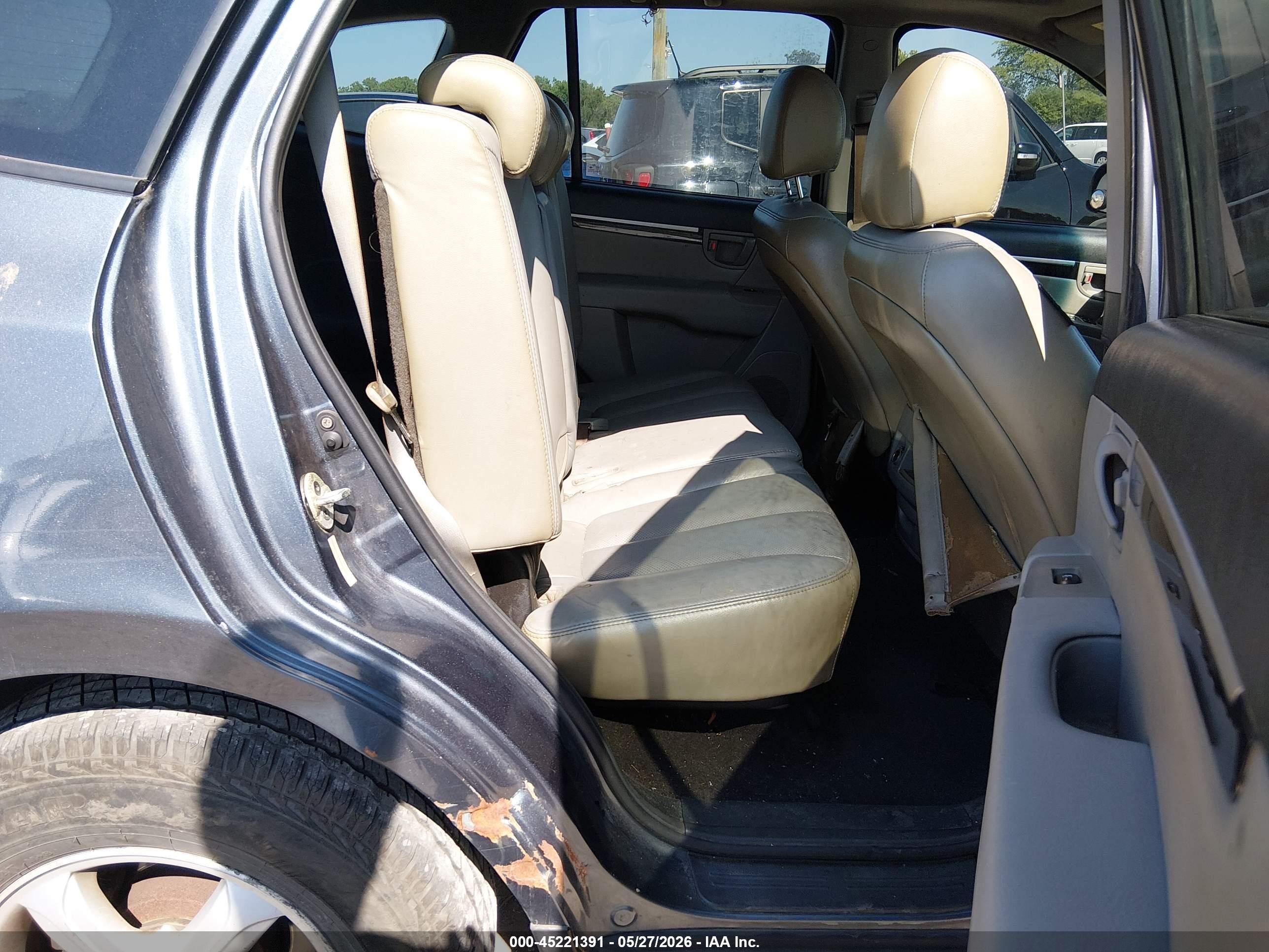2008 Hyundai Santa Fe Se Blue vin: 5NMSG73E98H222830