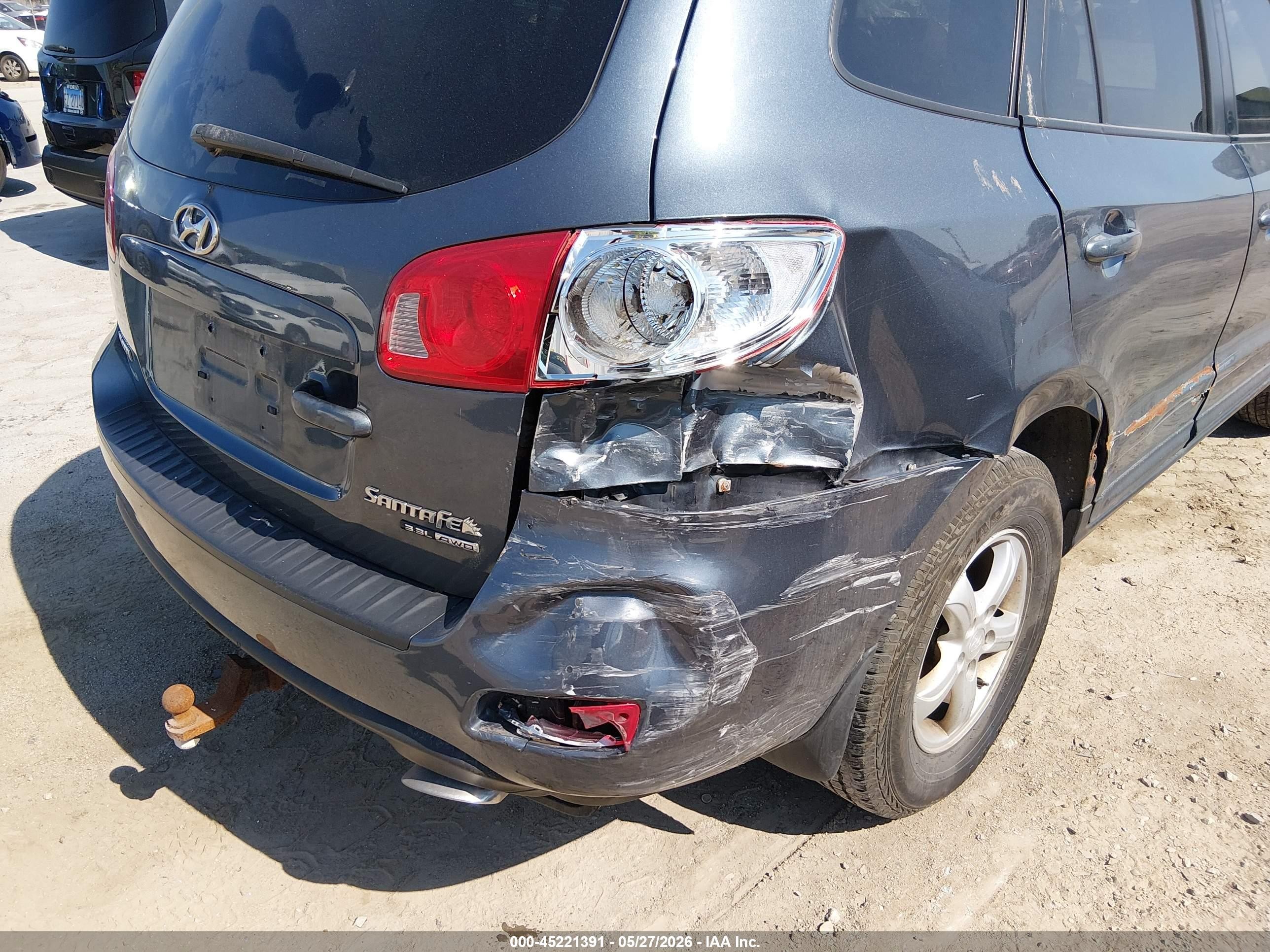 2008 Hyundai Santa Fe Se Blue vin: 5NMSG73E98H222830