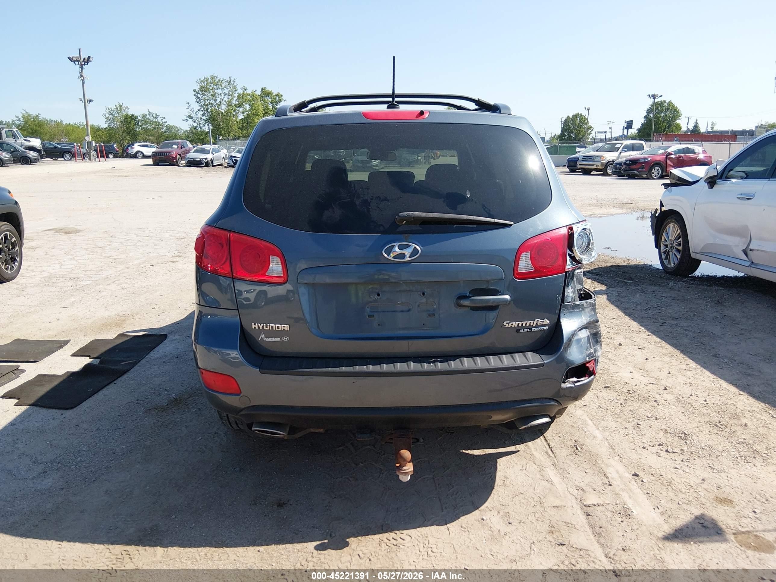 2008 Hyundai Santa Fe Se Blue vin: 5NMSG73E98H222830