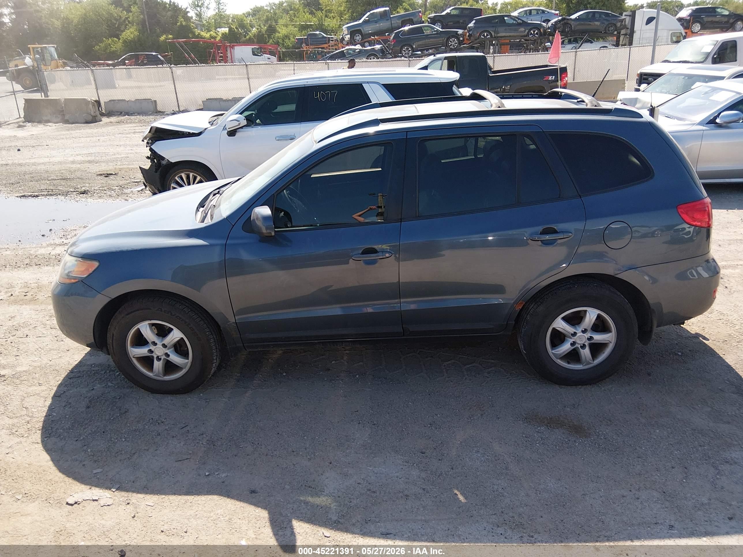 2008 Hyundai Santa Fe Se Blue vin: 5NMSG73E98H222830