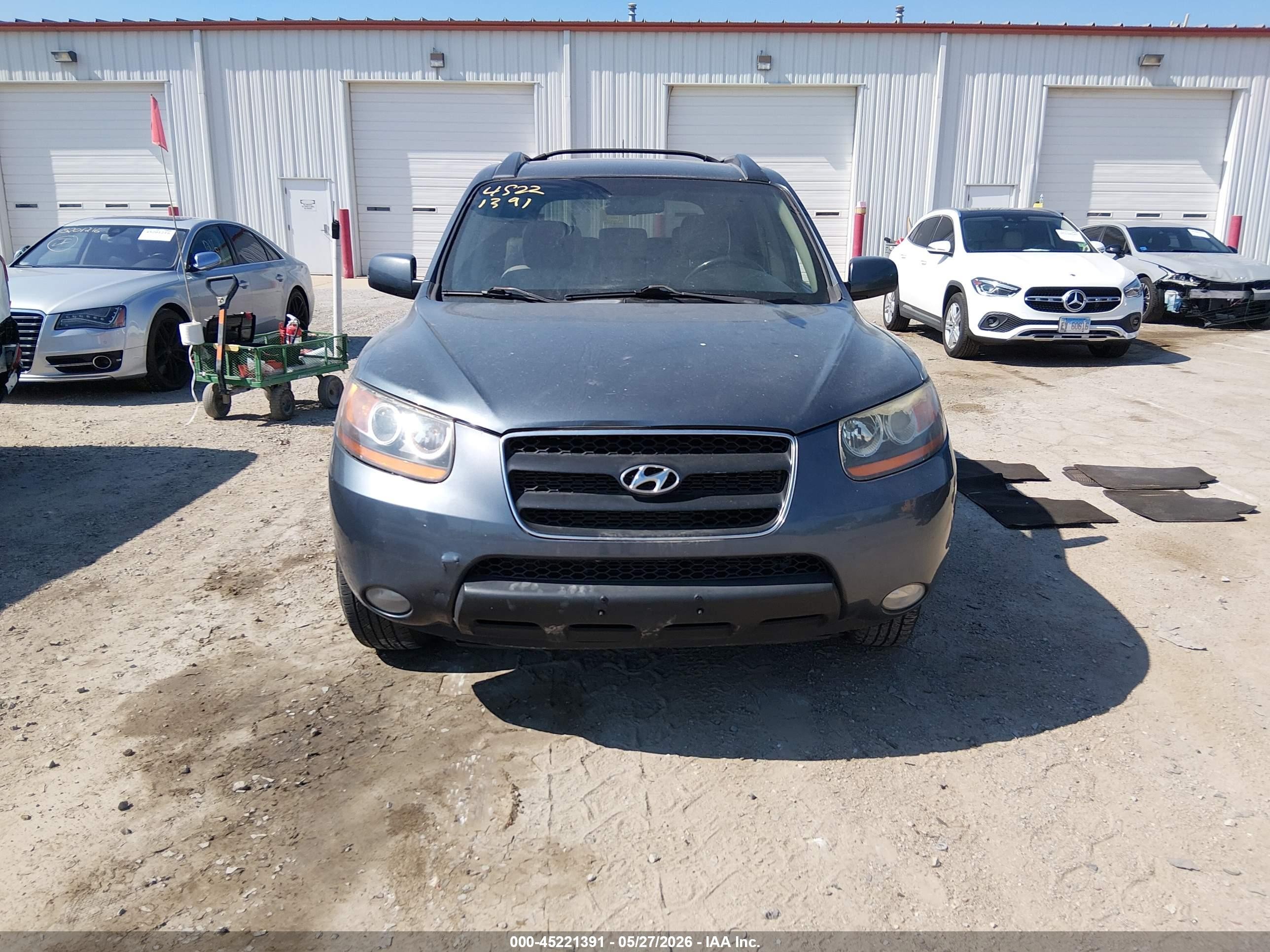 2008 Hyundai Santa Fe Se Blue vin: 5NMSG73E98H222830