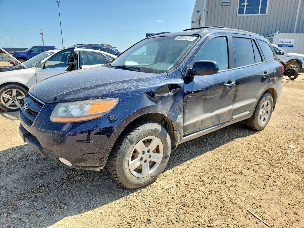 2009 Hyundai Santa Fe Gl Blue vin: 5NMSG73EX9H302879