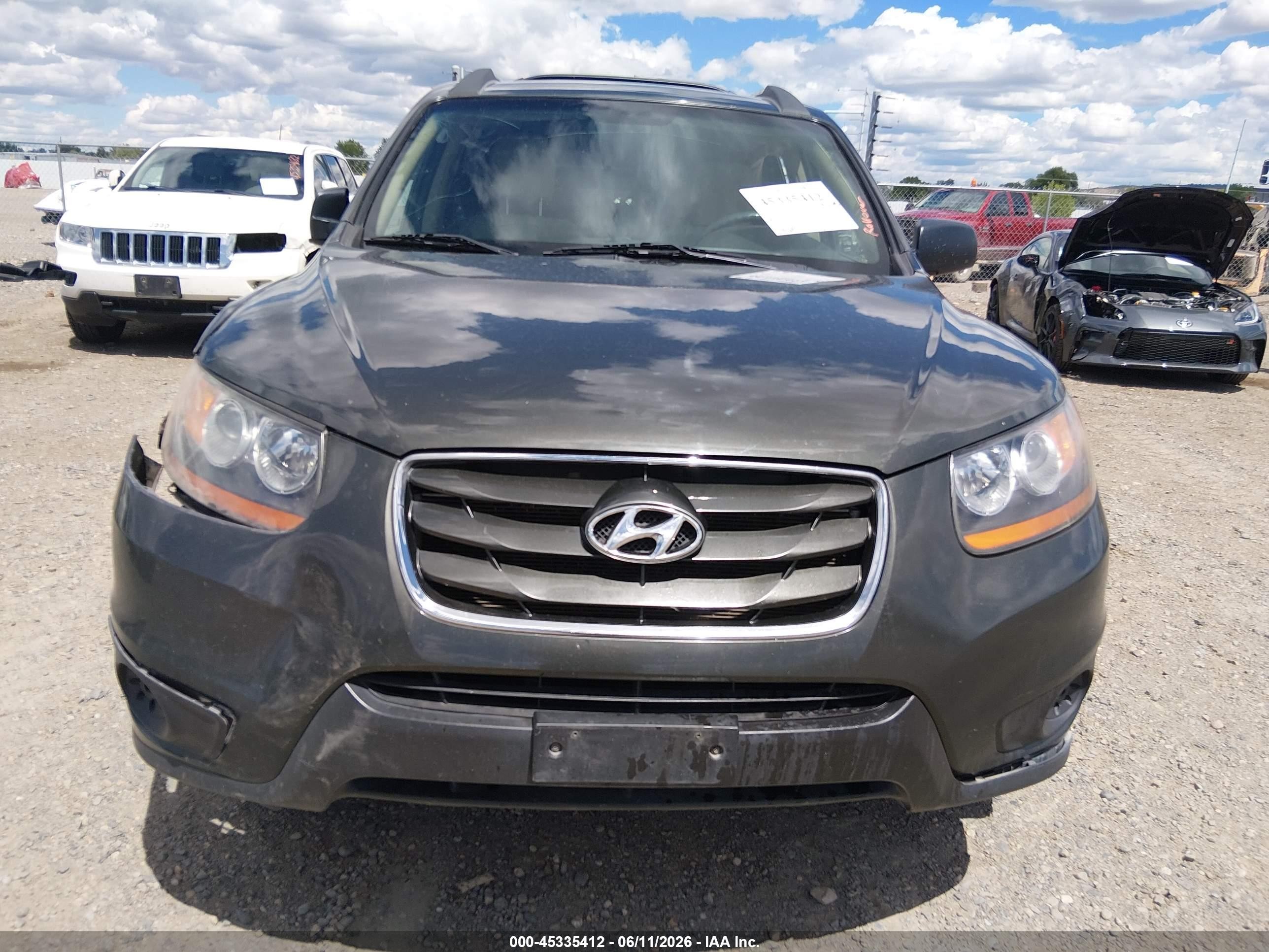 2010 Hyundai Santa Fe Gls Серый vin: 5NMSGDAB0AH351861