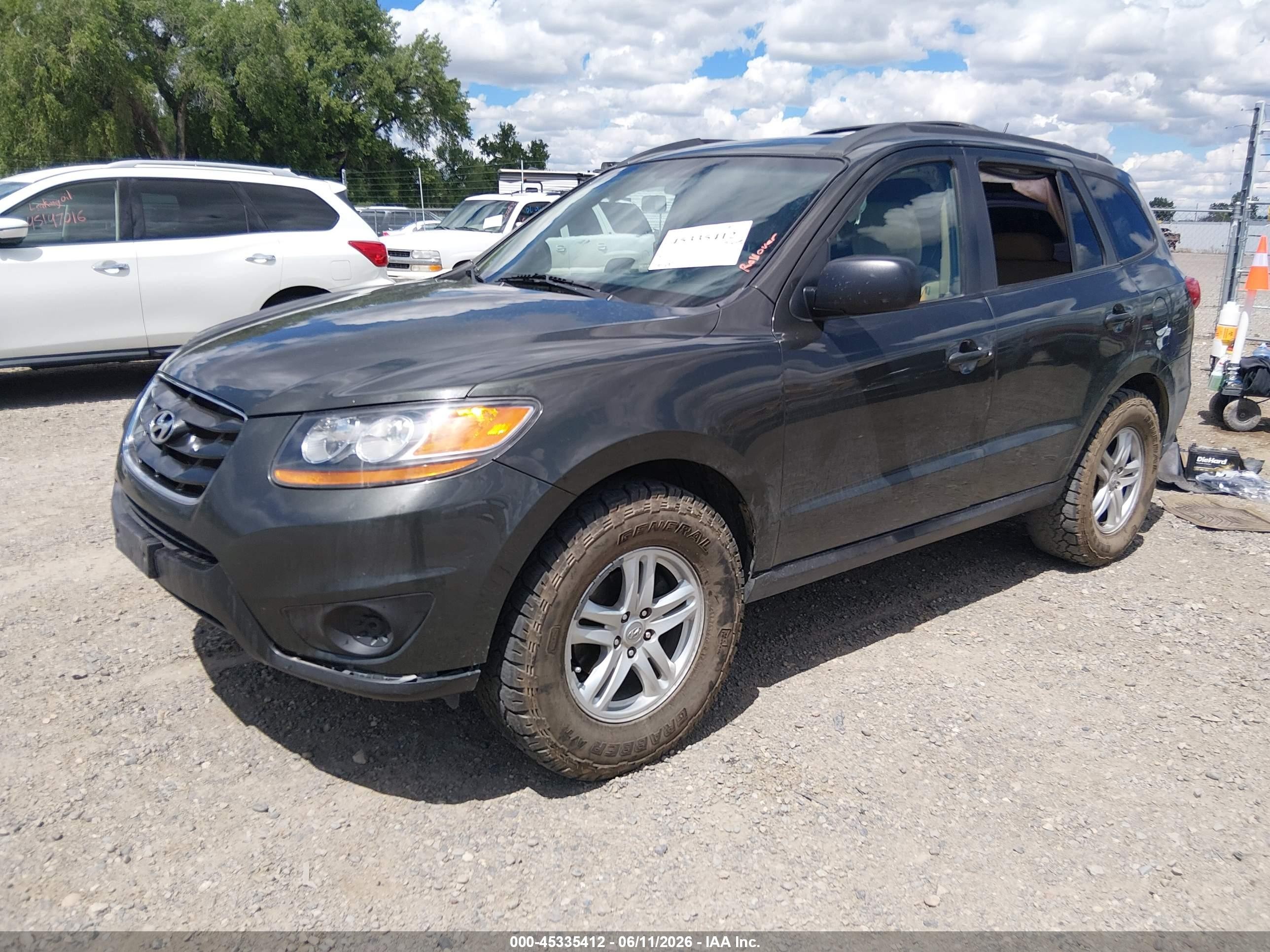 2010 Hyundai Santa Fe Gls Серый vin: 5NMSGDAB0AH351861