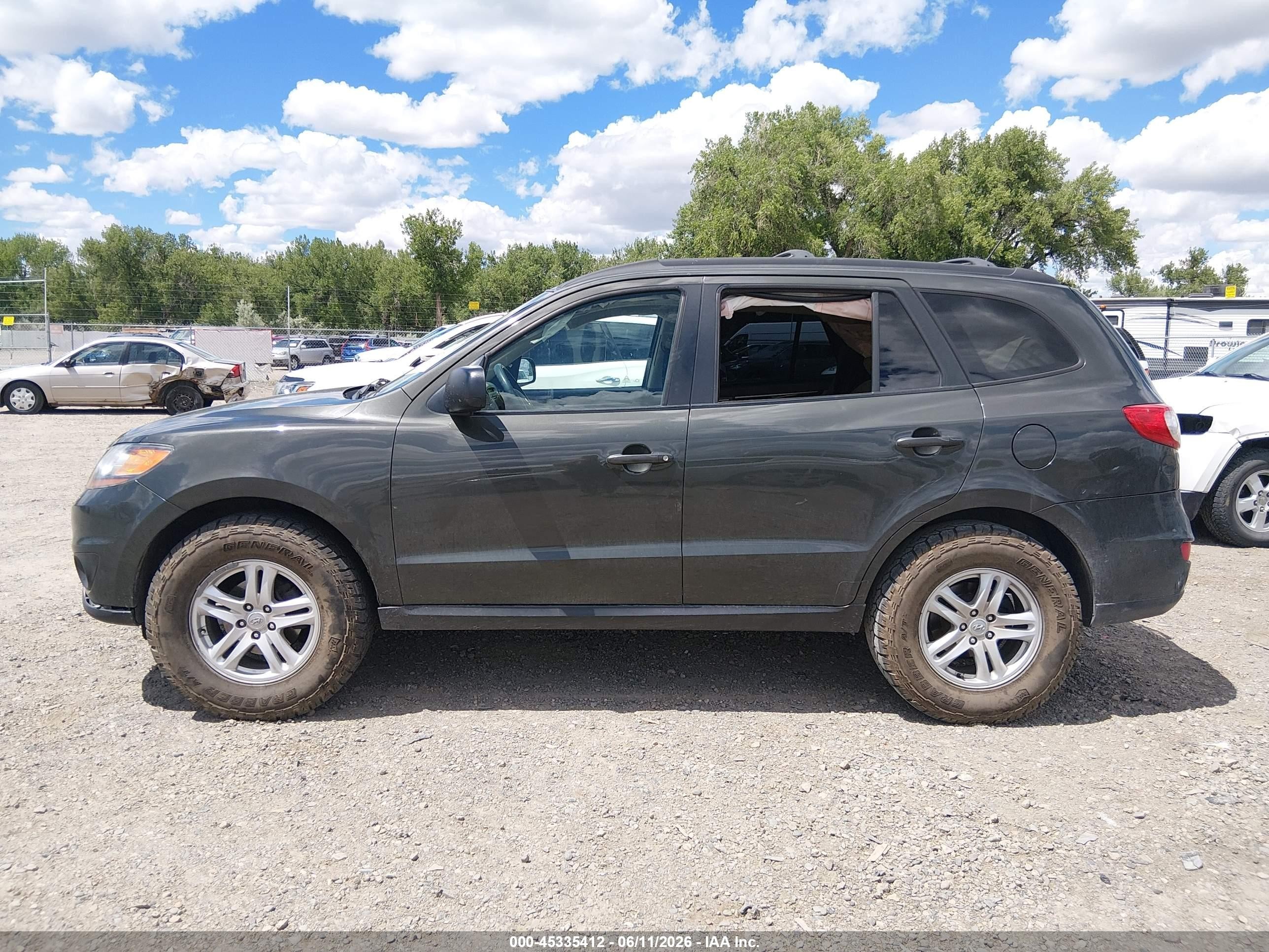 2010 Hyundai Santa Fe Gls Серый vin: 5NMSGDAB0AH351861