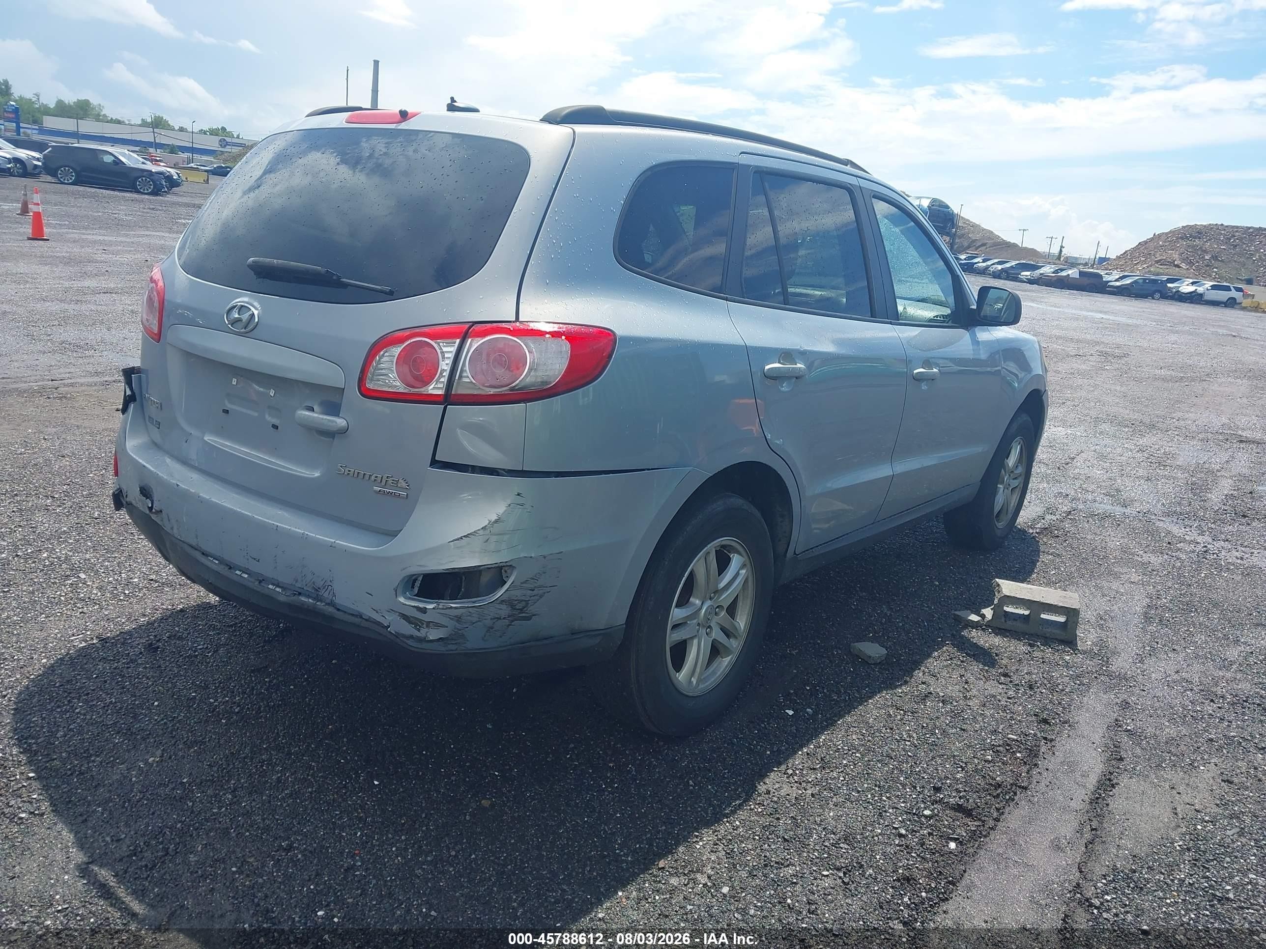 2010 Hyundai Santa Fe Gls Light Blue vin: 5NMSGDAB1AH373464