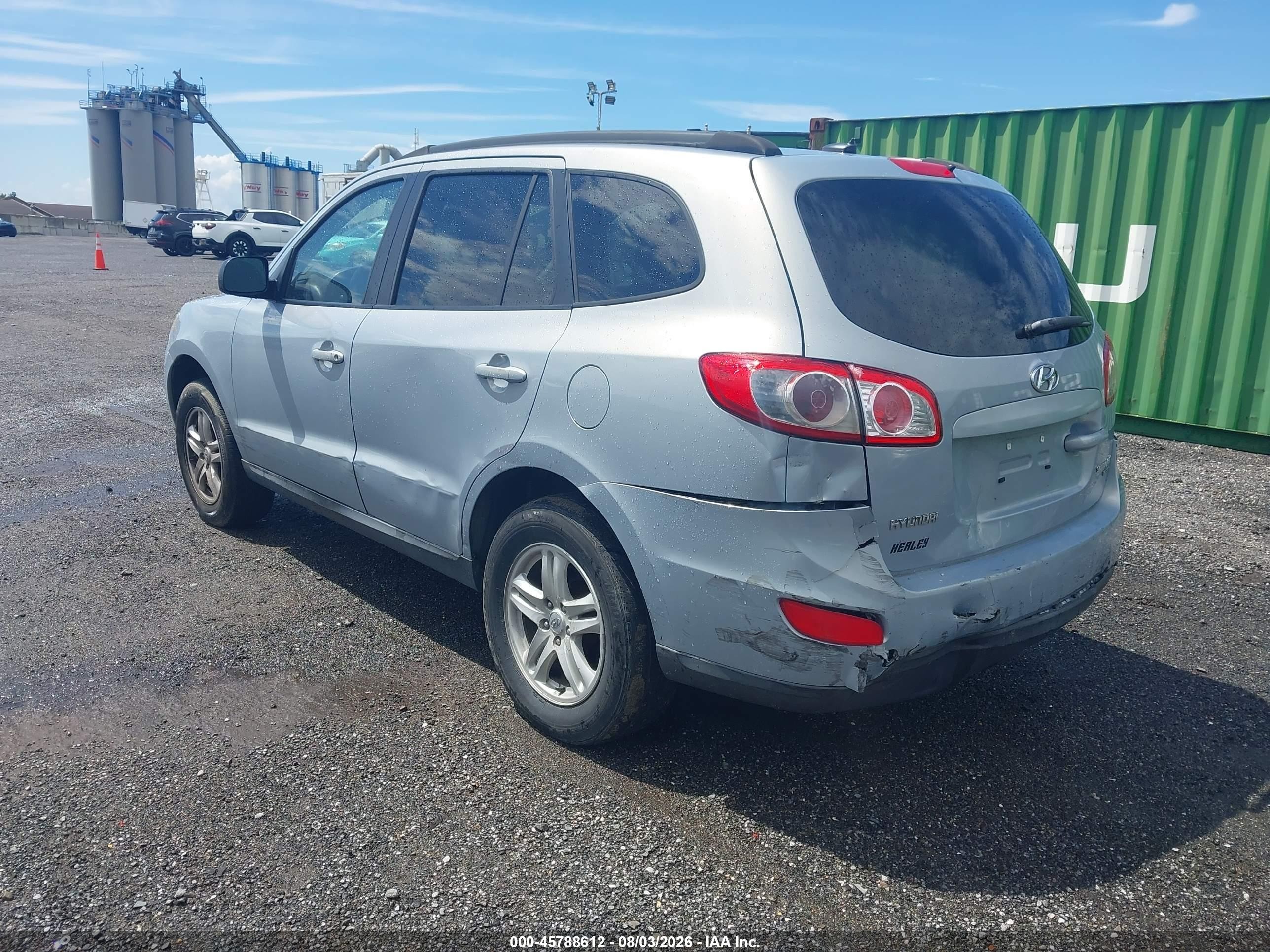 2010 Hyundai Santa Fe Gls Light Blue vin: 5NMSGDAB1AH373464
