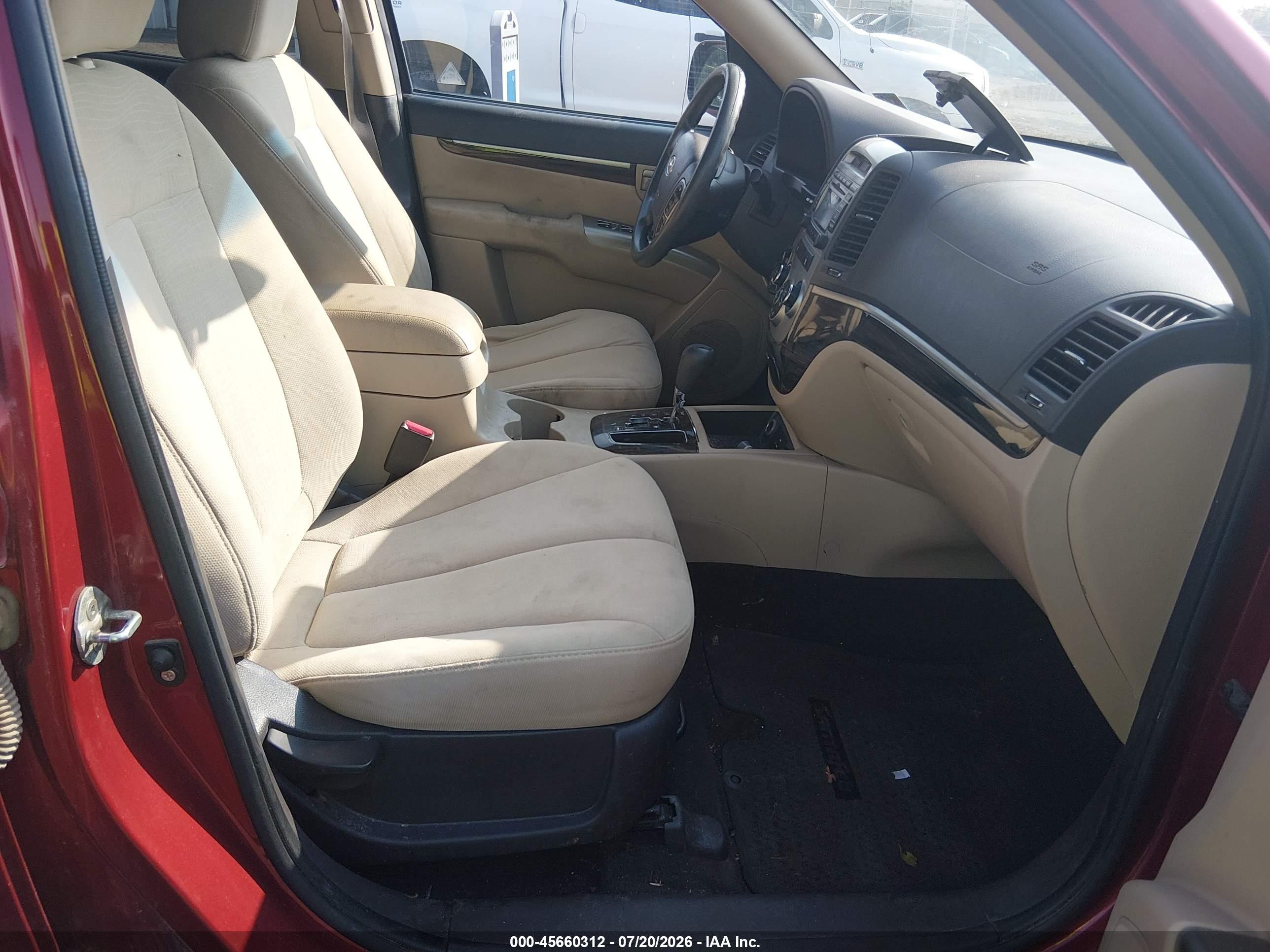 2010 Hyundai Santa Fe Gls Red vin: 5NMSGDAB1AH404261
