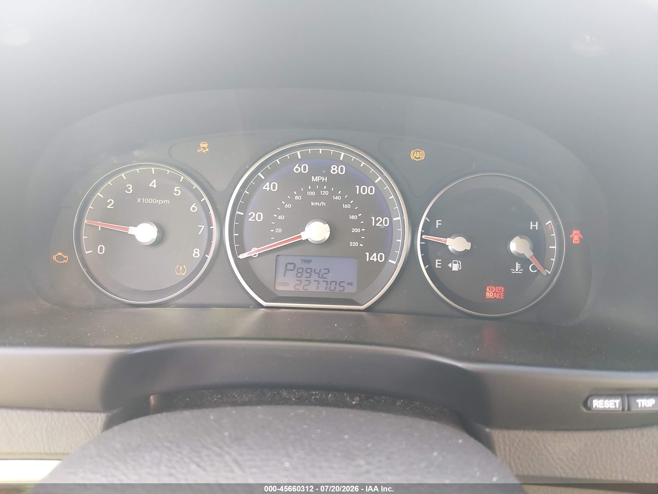 2010 Hyundai Santa Fe Gls Red vin: 5NMSGDAB1AH404261