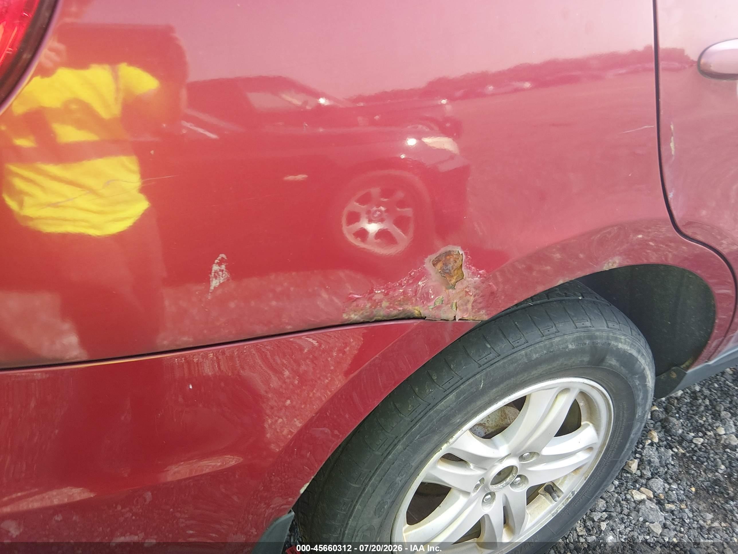 2010 Hyundai Santa Fe Gls Red vin: 5NMSGDAB1AH404261