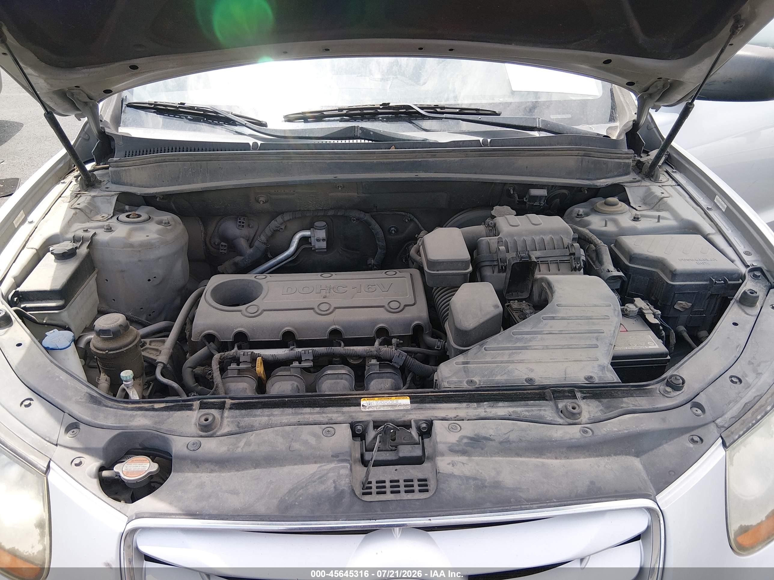 2010 Hyundai Santa Fe Gls Silver vin: 5NMSGDAB2AH349772