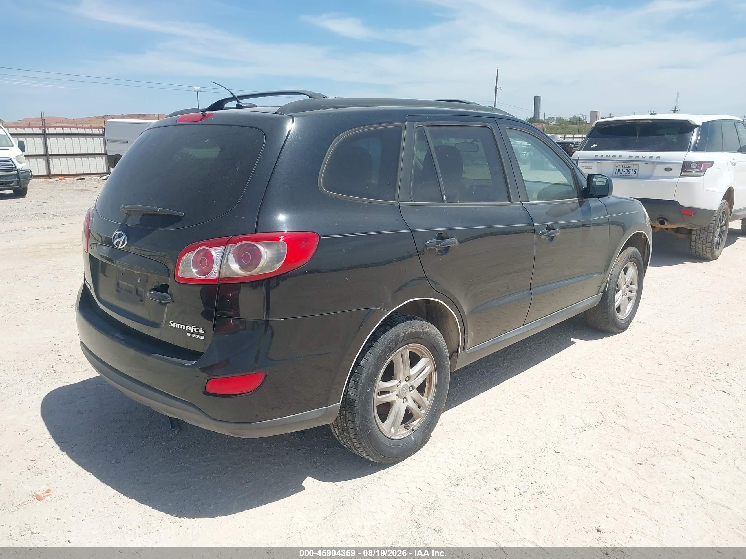 2010 Hyundai Santa Fe Gls Black vin: 5NMSGDAB3AH347948