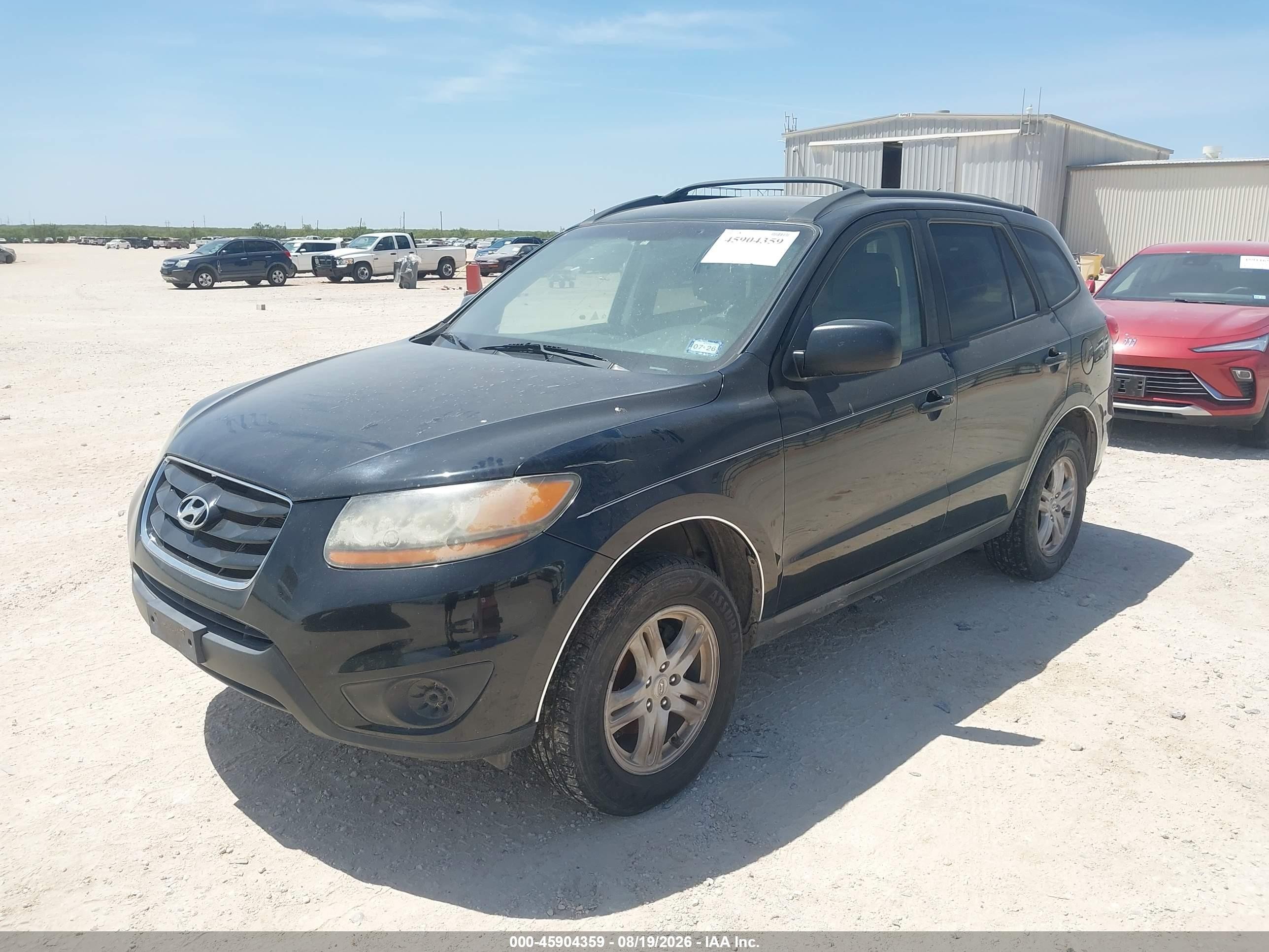 2010 Hyundai Santa Fe Gls Black vin: 5NMSGDAB3AH347948