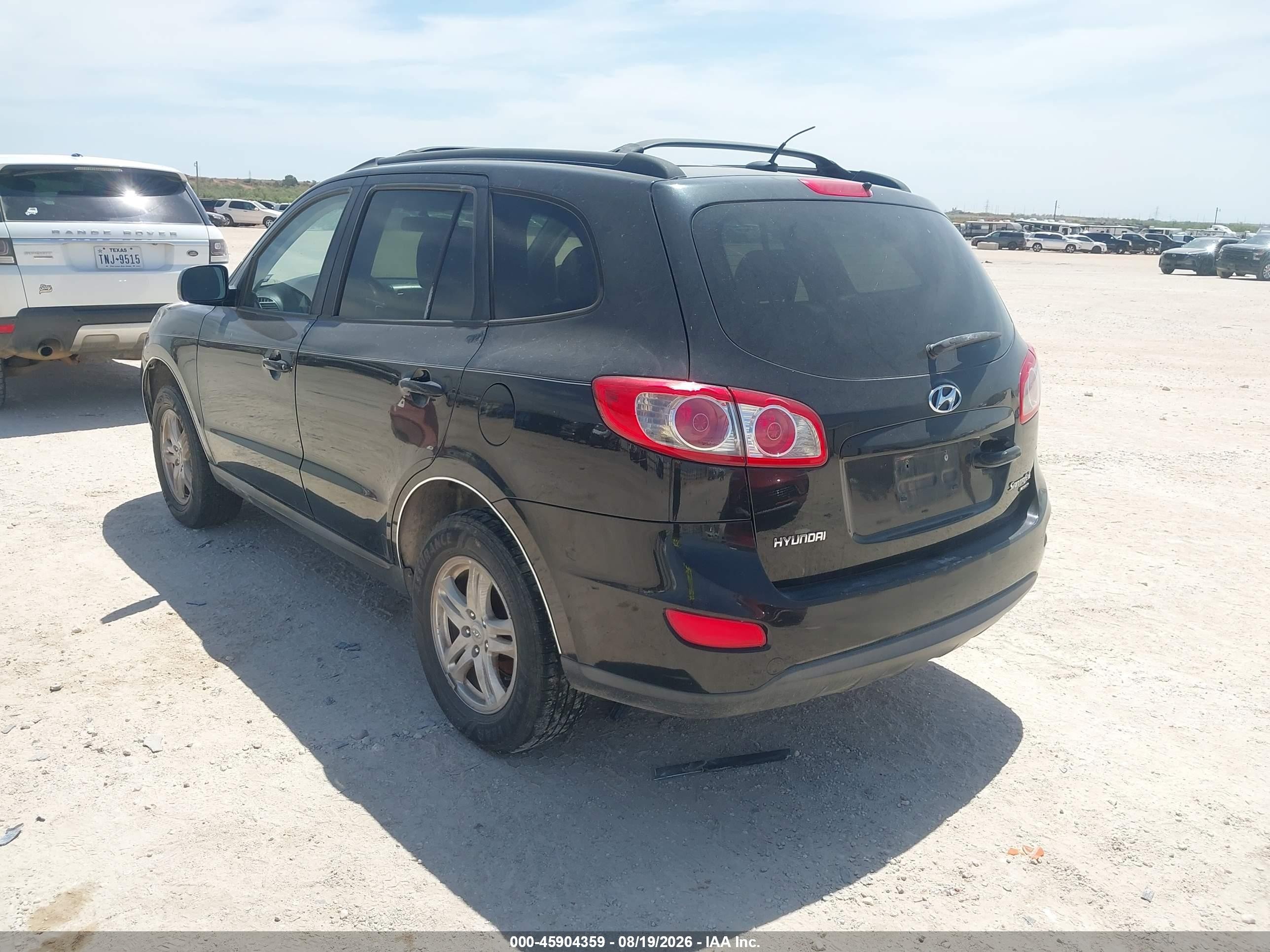 2010 Hyundai Santa Fe Gls Black vin: 5NMSGDAB3AH347948