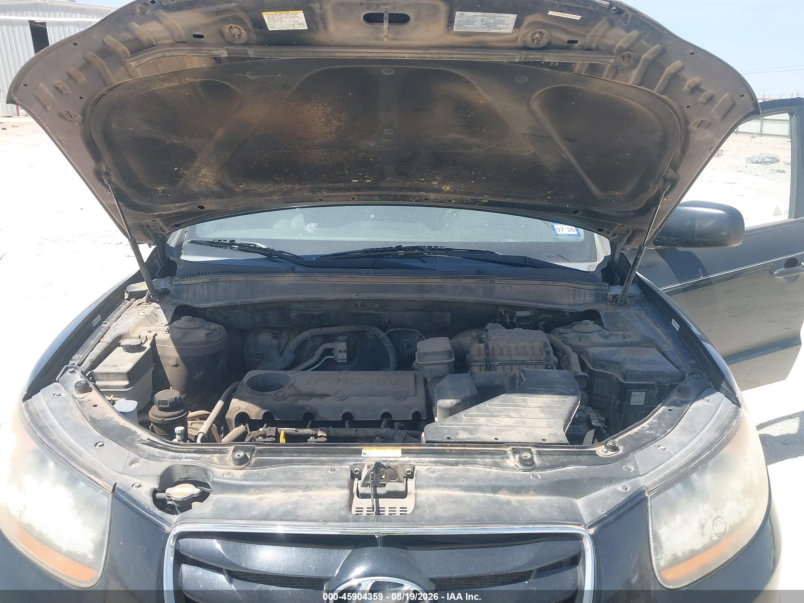 2010 Hyundai Santa Fe Gls Black vin: 5NMSGDAB3AH347948