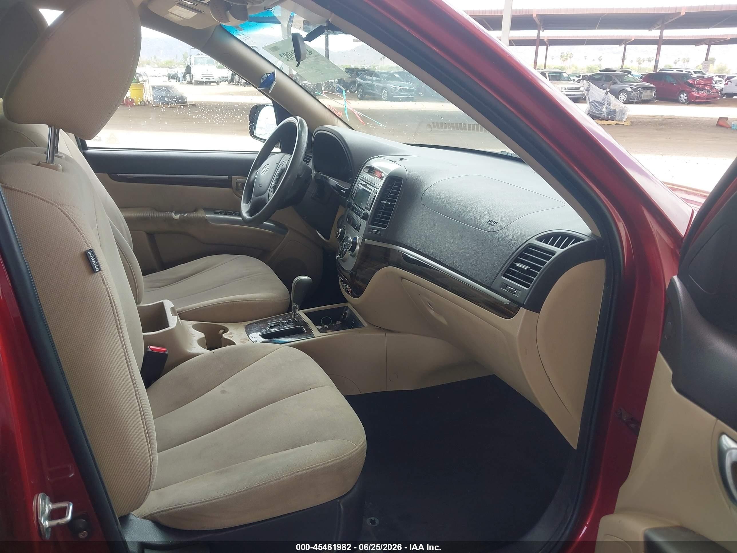 2010 Hyundai Santa Fe Gls Красный vin: 5NMSGDAB3AH377242
