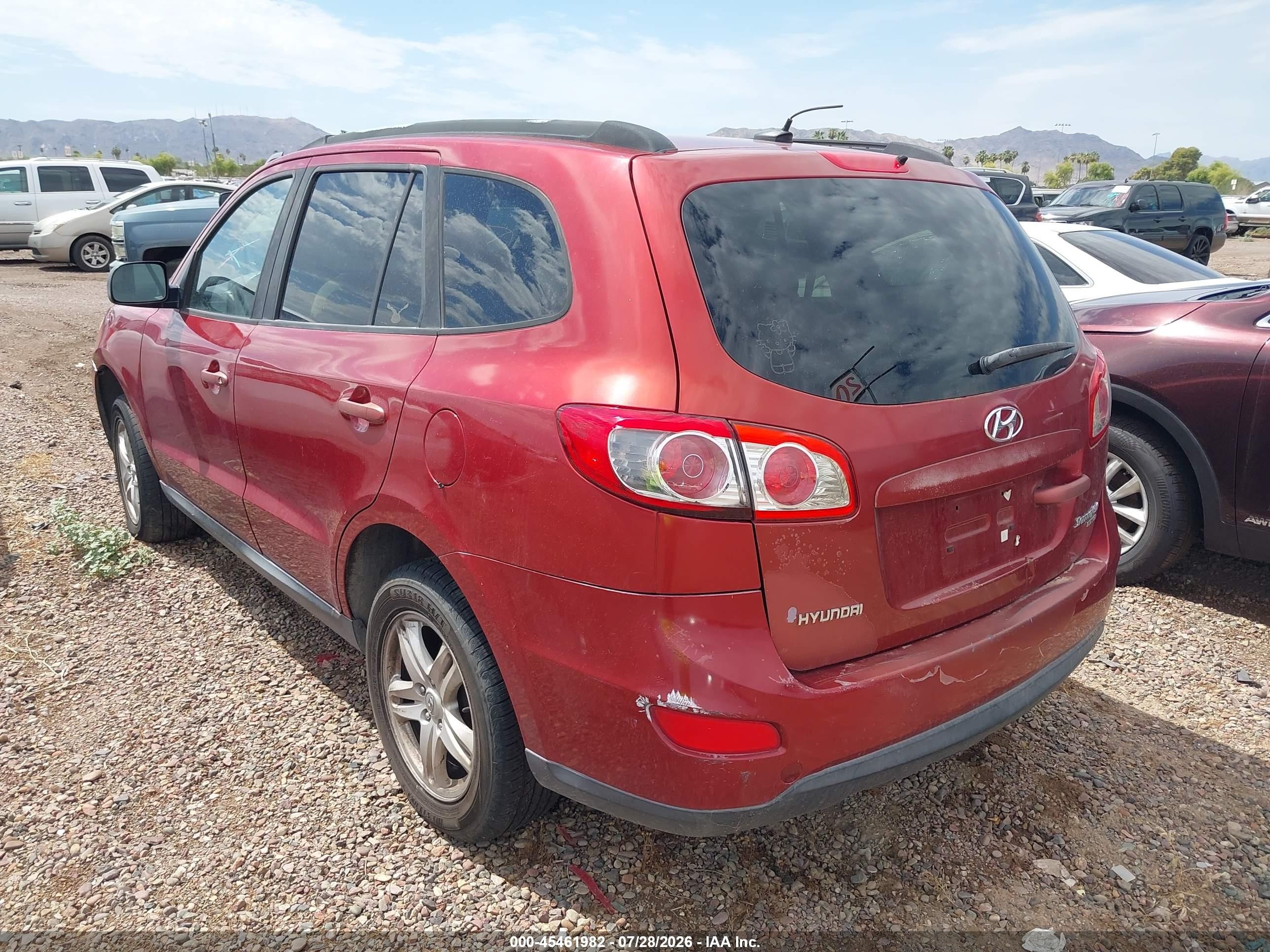 2010 Hyundai Santa Fe Gls Красный vin: 5NMSGDAB3AH377242