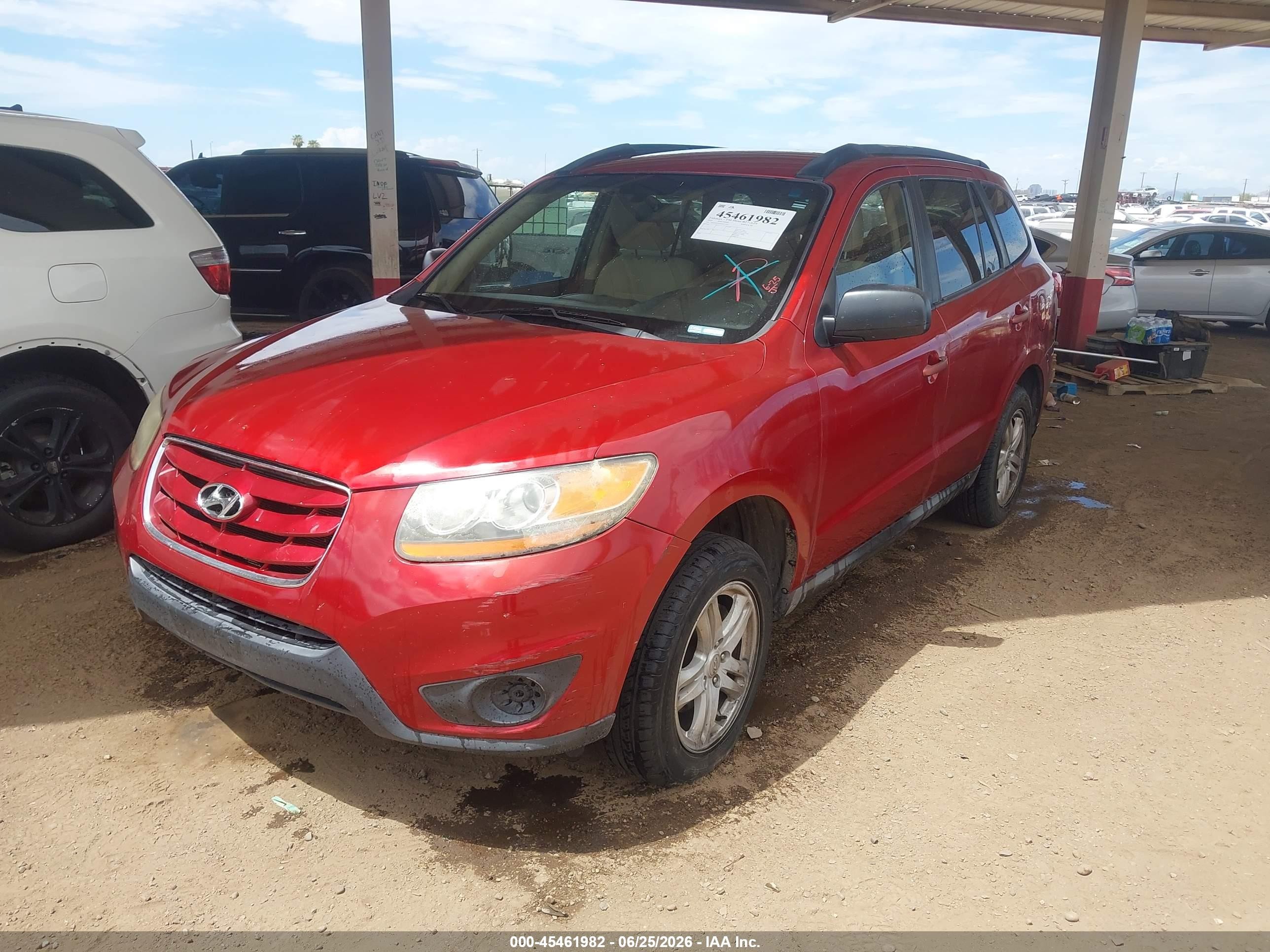 2010 Hyundai Santa Fe Gls Красный vin: 5NMSGDAB3AH377242