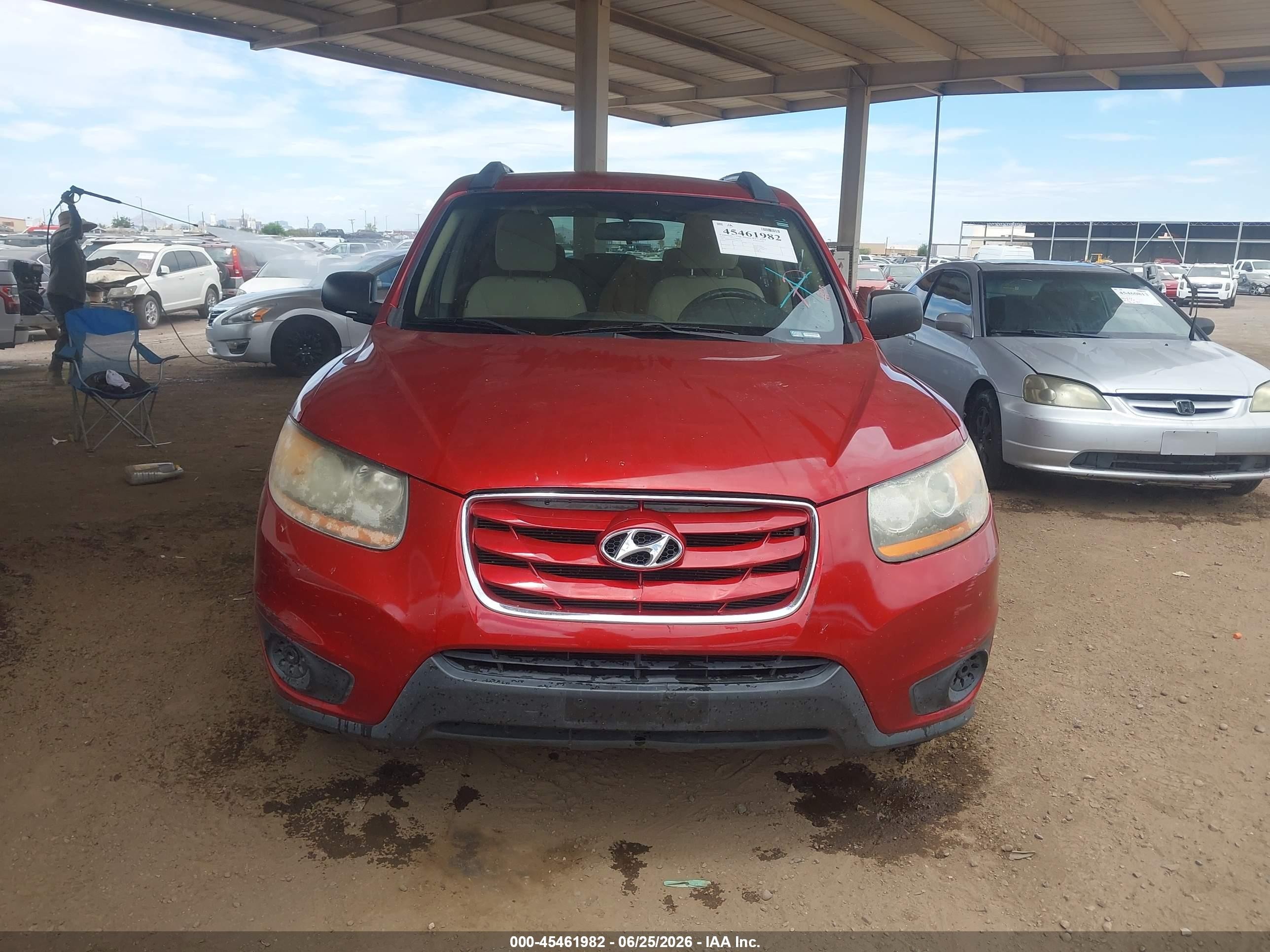 2010 Hyundai Santa Fe Gls Красный vin: 5NMSGDAB3AH377242