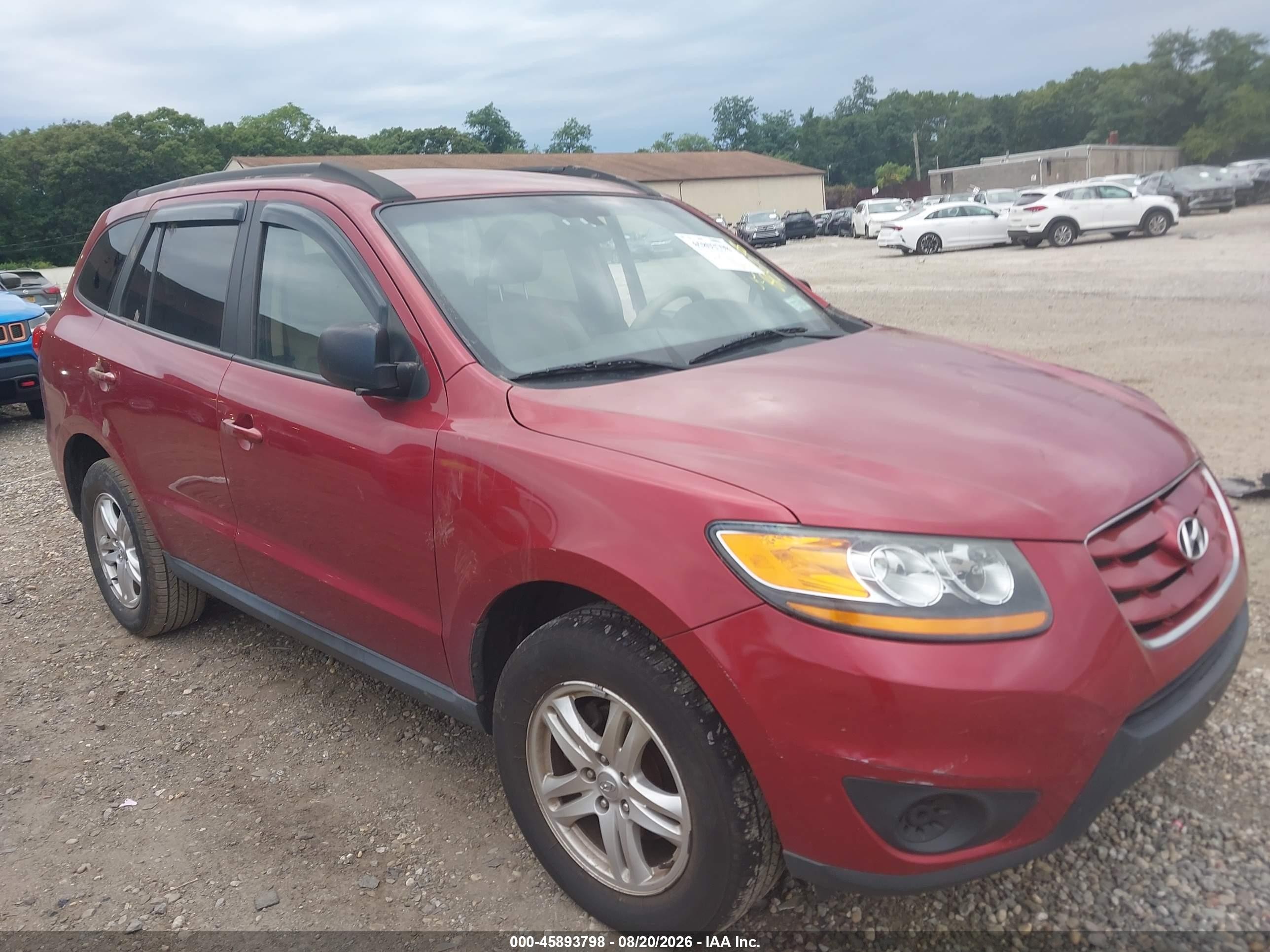 2010 Hyundai Santa Fe Gls Красный vin: 5NMSGDAB3AH379458