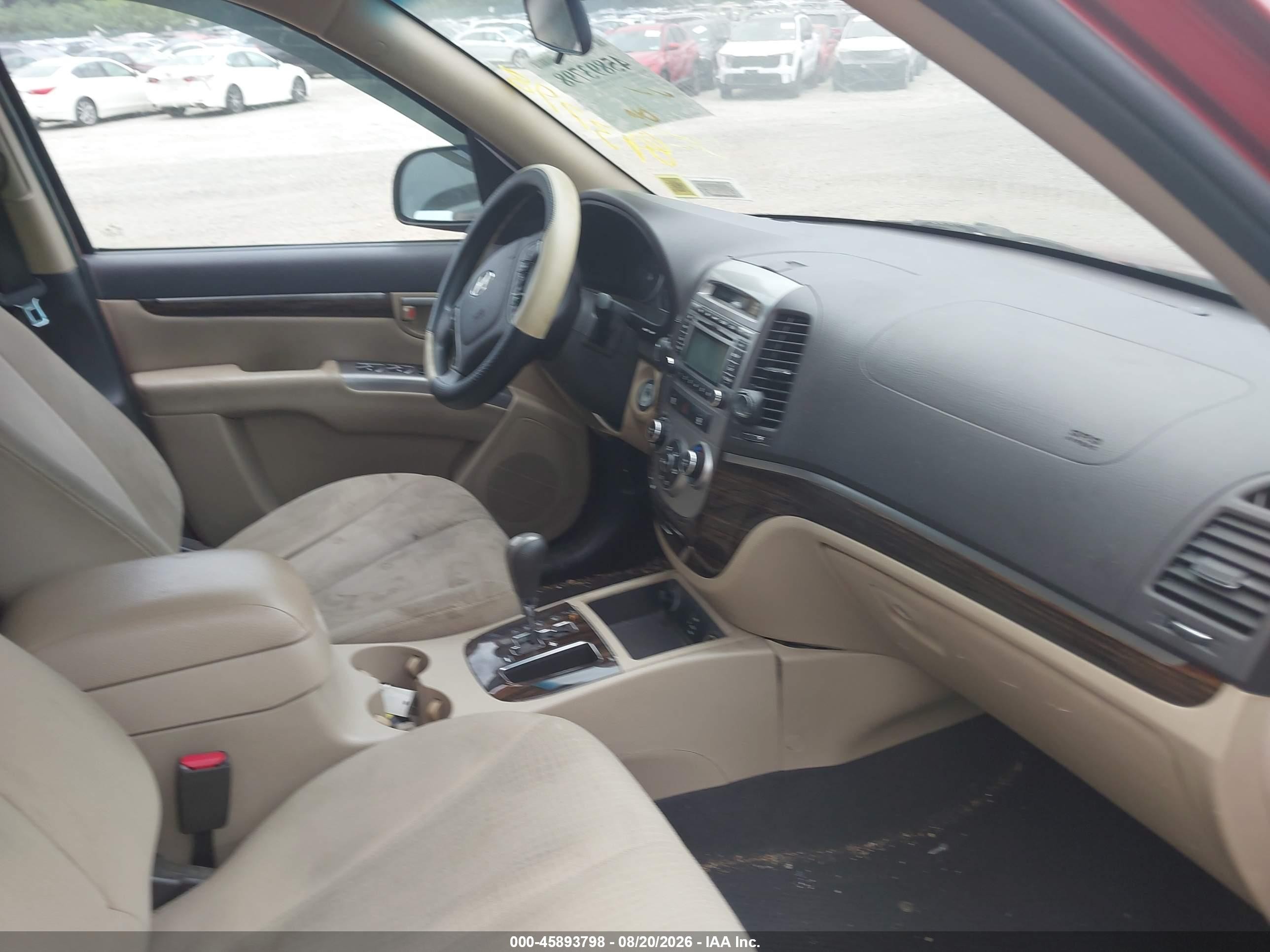 2010 Hyundai Santa Fe Gls Красный vin: 5NMSGDAB3AH379458
