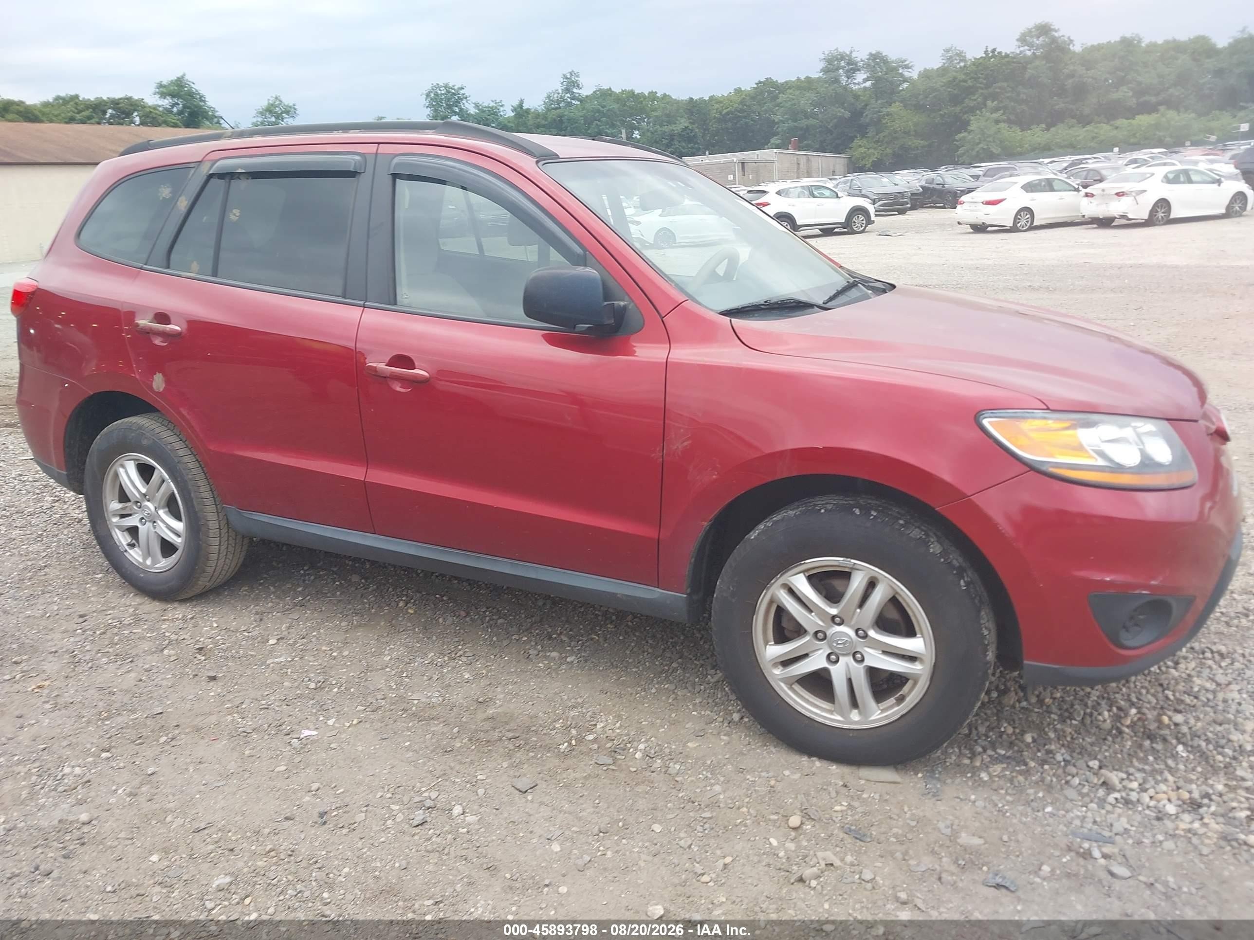 2010 Hyundai Santa Fe Gls Красный vin: 5NMSGDAB3AH379458