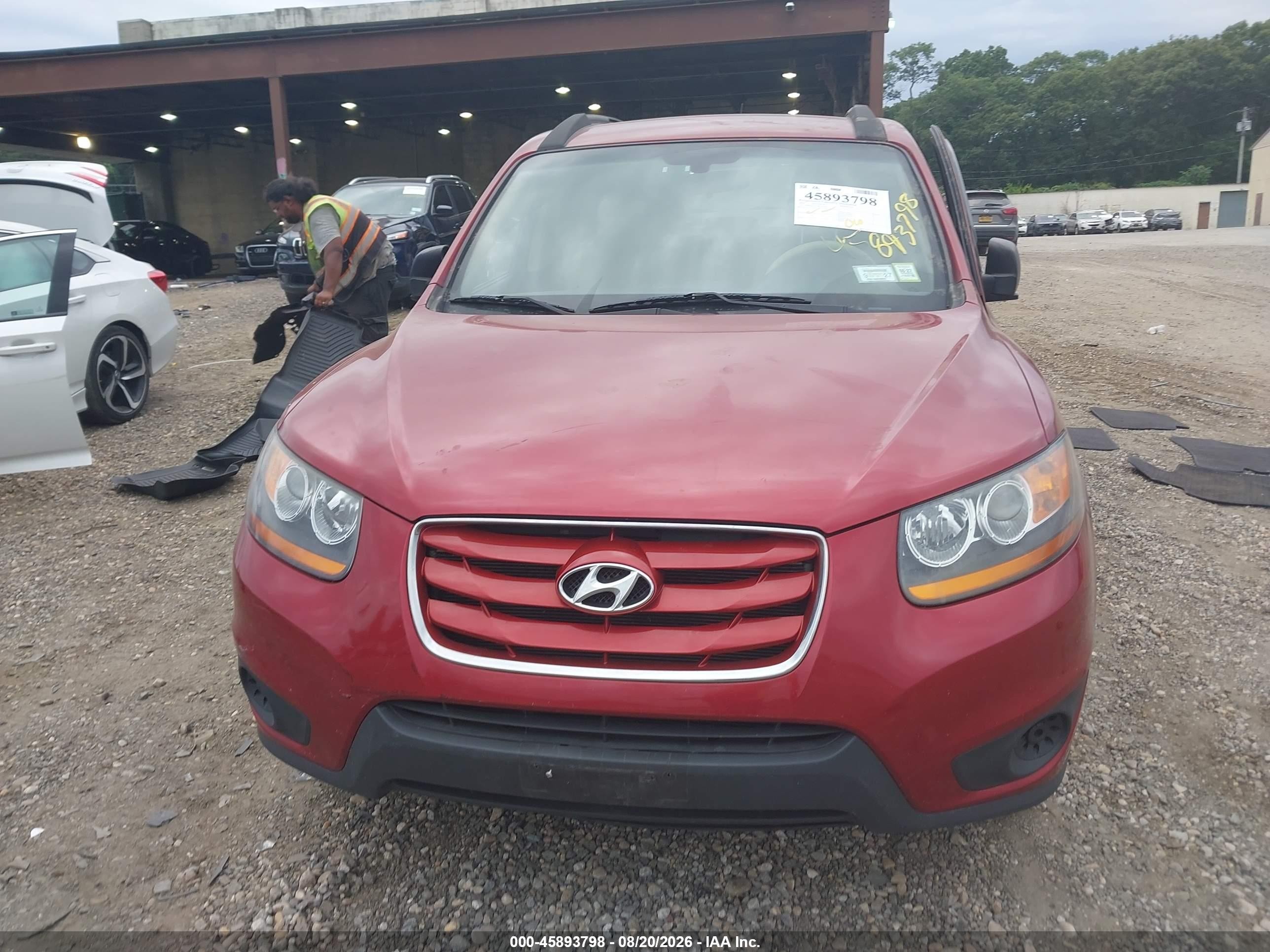 2010 Hyundai Santa Fe Gls Красный vin: 5NMSGDAB3AH379458