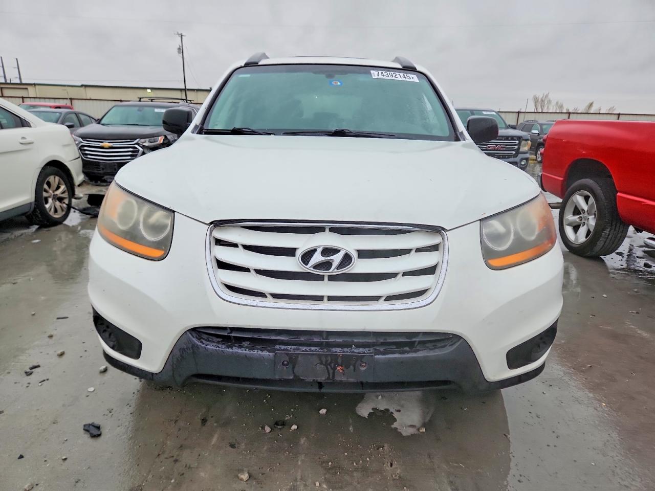 2010 Hyundai Santa Fe Gls White vin: 5NMSGDAB4AH363592
