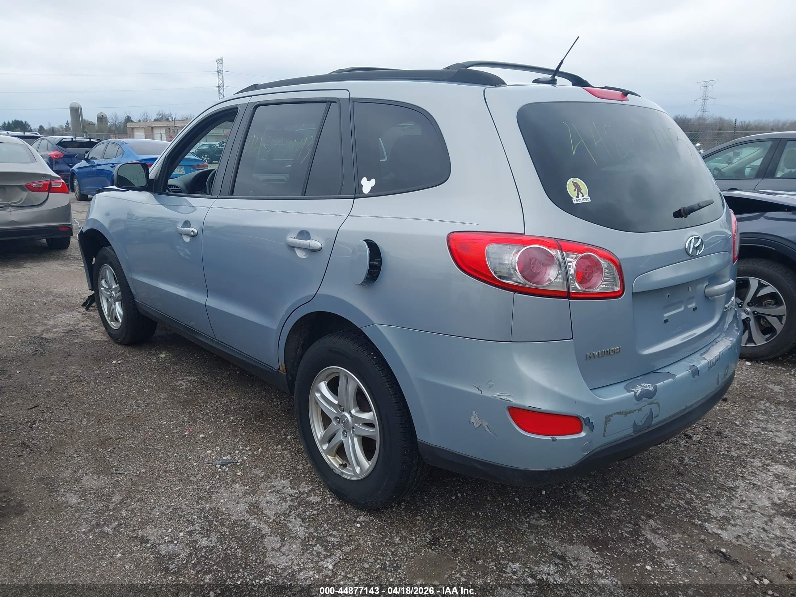 2010 Hyundai Santa Fe Gls Silver vin: 5NMSGDAB4AH367819