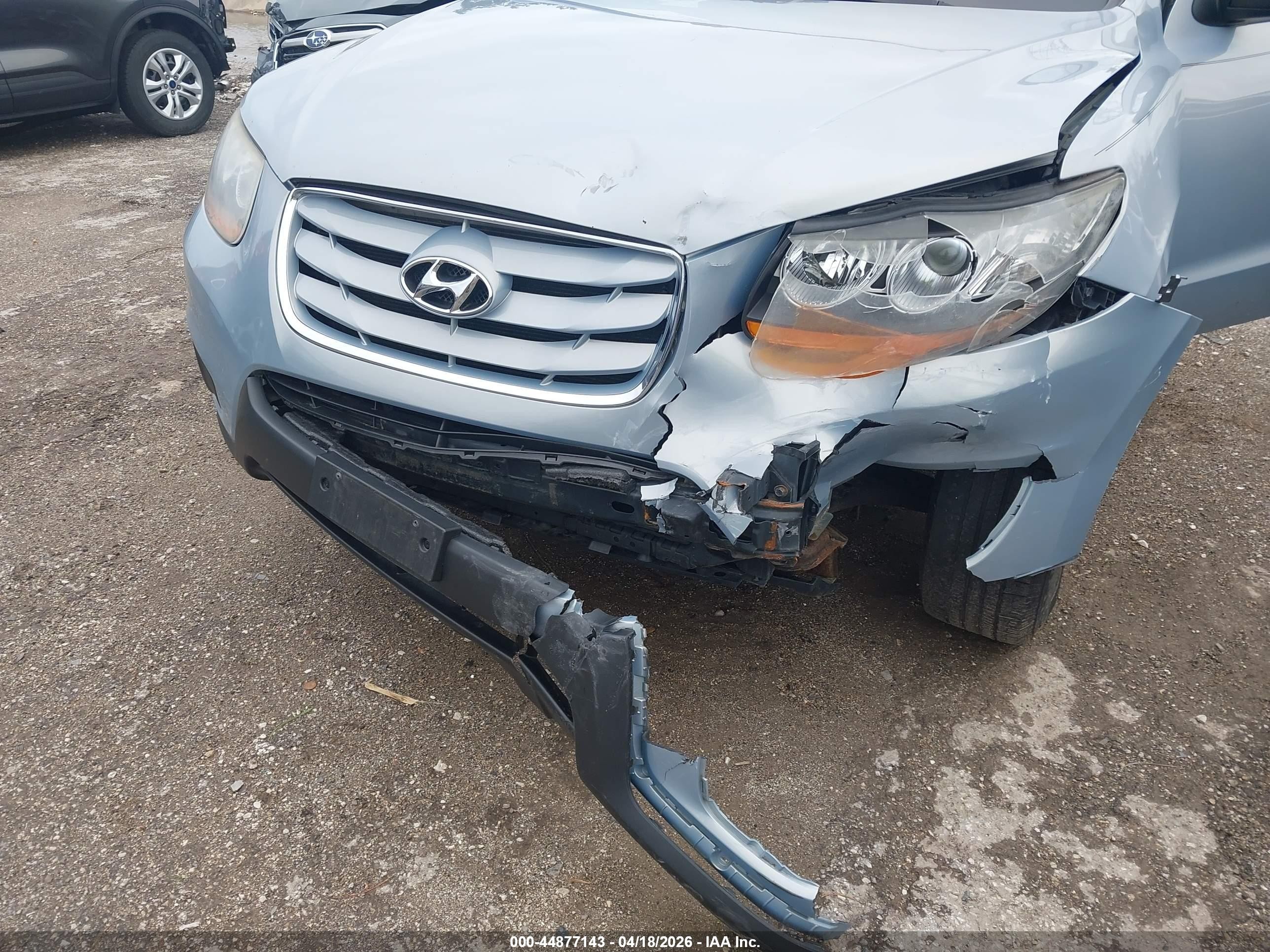 2010 Hyundai Santa Fe Gls Silver vin: 5NMSGDAB4AH367819