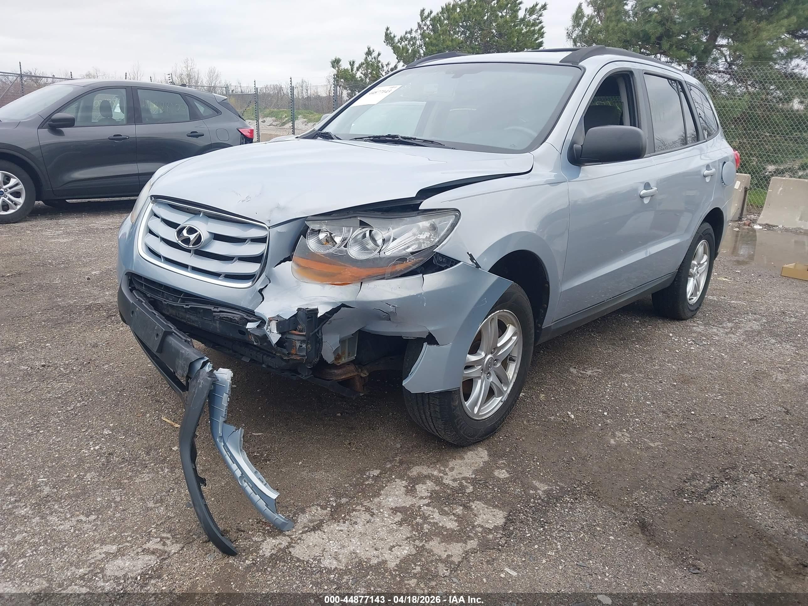 2010 Hyundai Santa Fe Gls Silver vin: 5NMSGDAB4AH367819