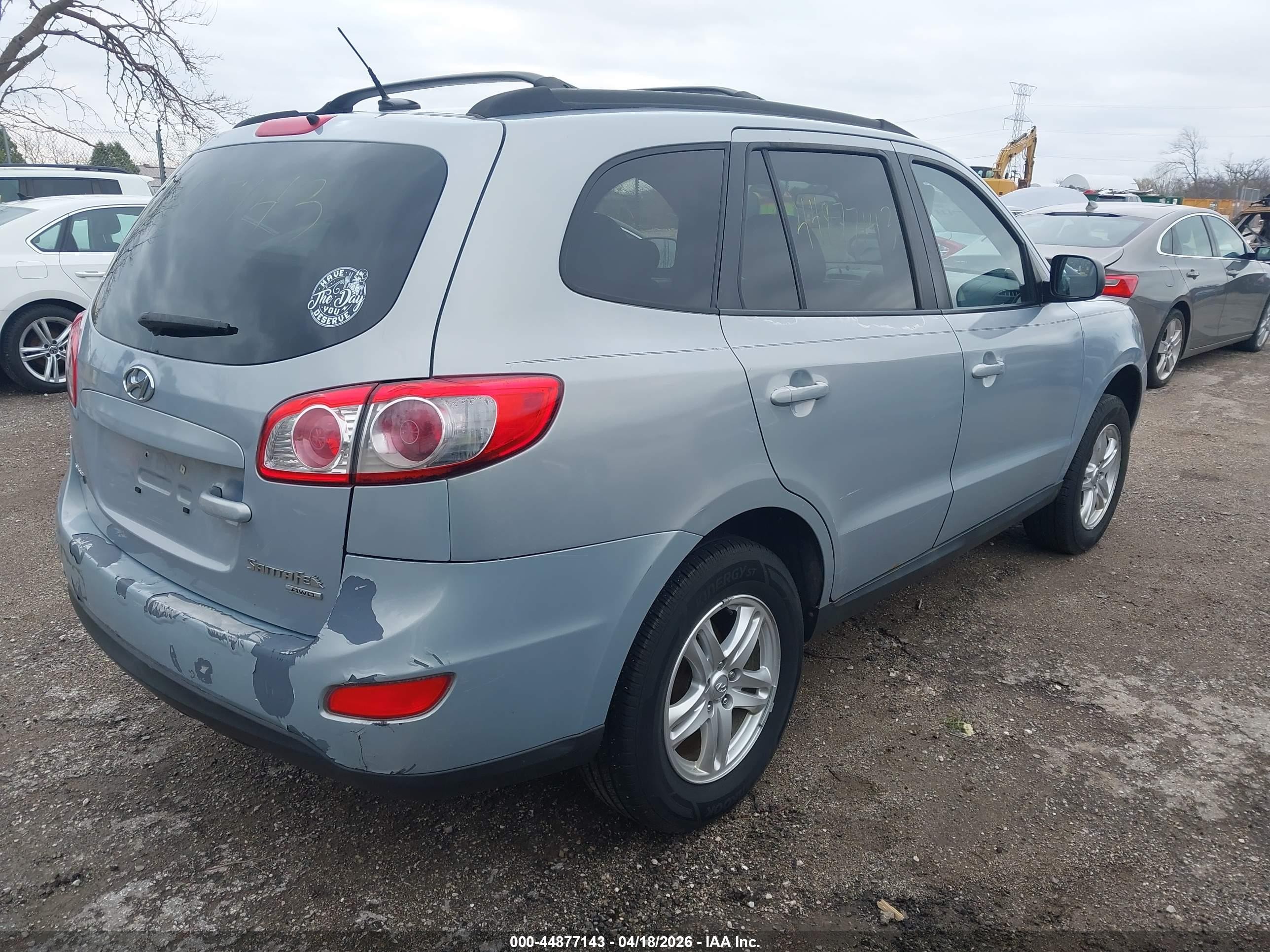 2010 Hyundai Santa Fe Gls Silver vin: 5NMSGDAB4AH367819