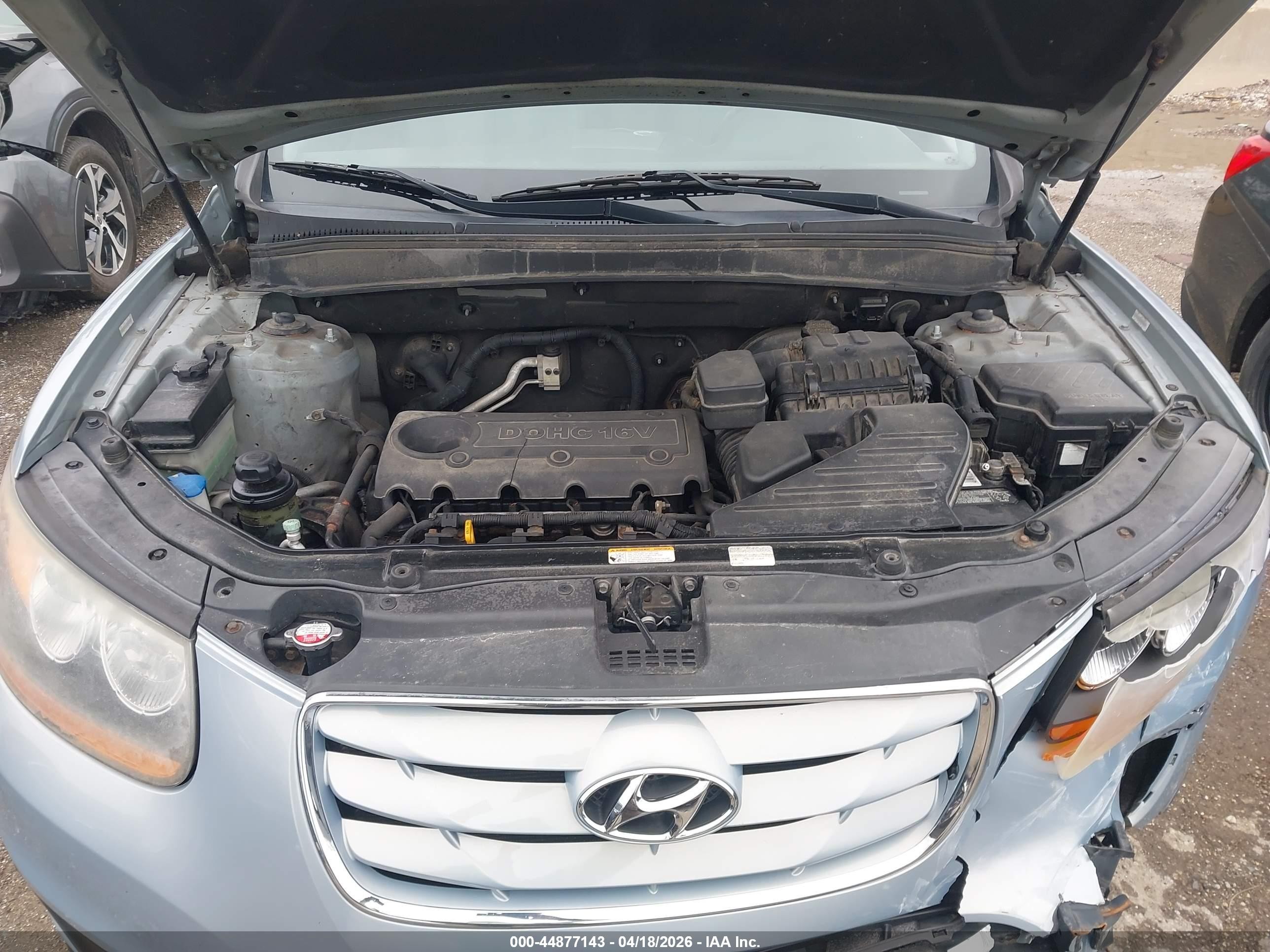 2010 Hyundai Santa Fe Gls Silver vin: 5NMSGDAB4AH367819