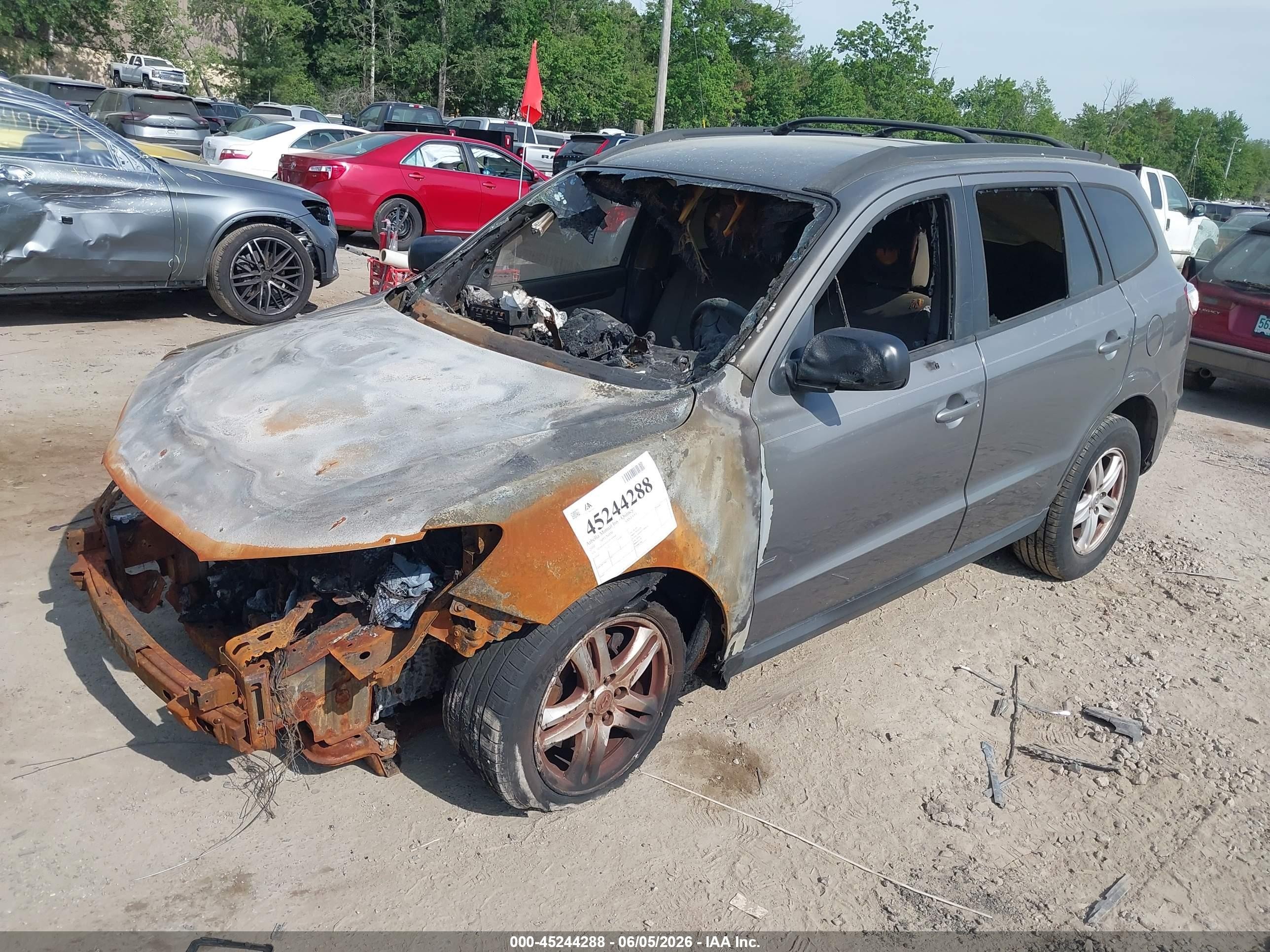 2010 Hyundai Santa Fe Gls Серый vin: 5NMSGDAB4AH399668