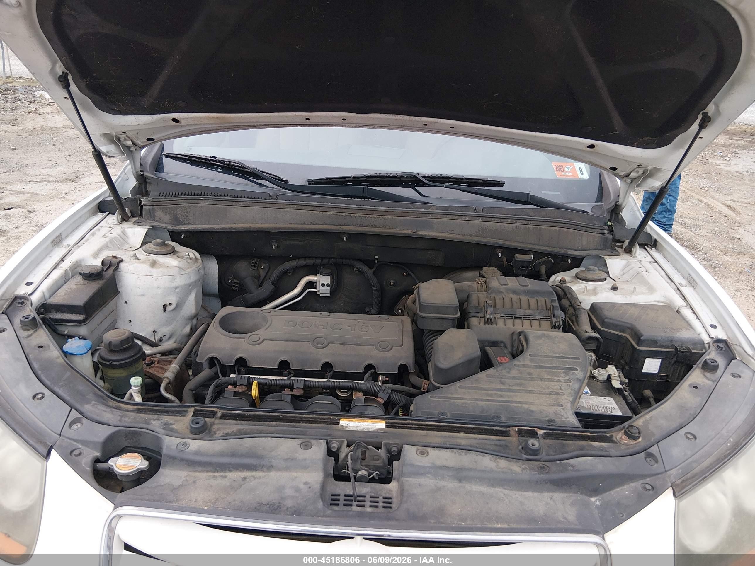 2010 Hyundai Santa Fe Gls White vin: 5NMSGDAB4AH414752