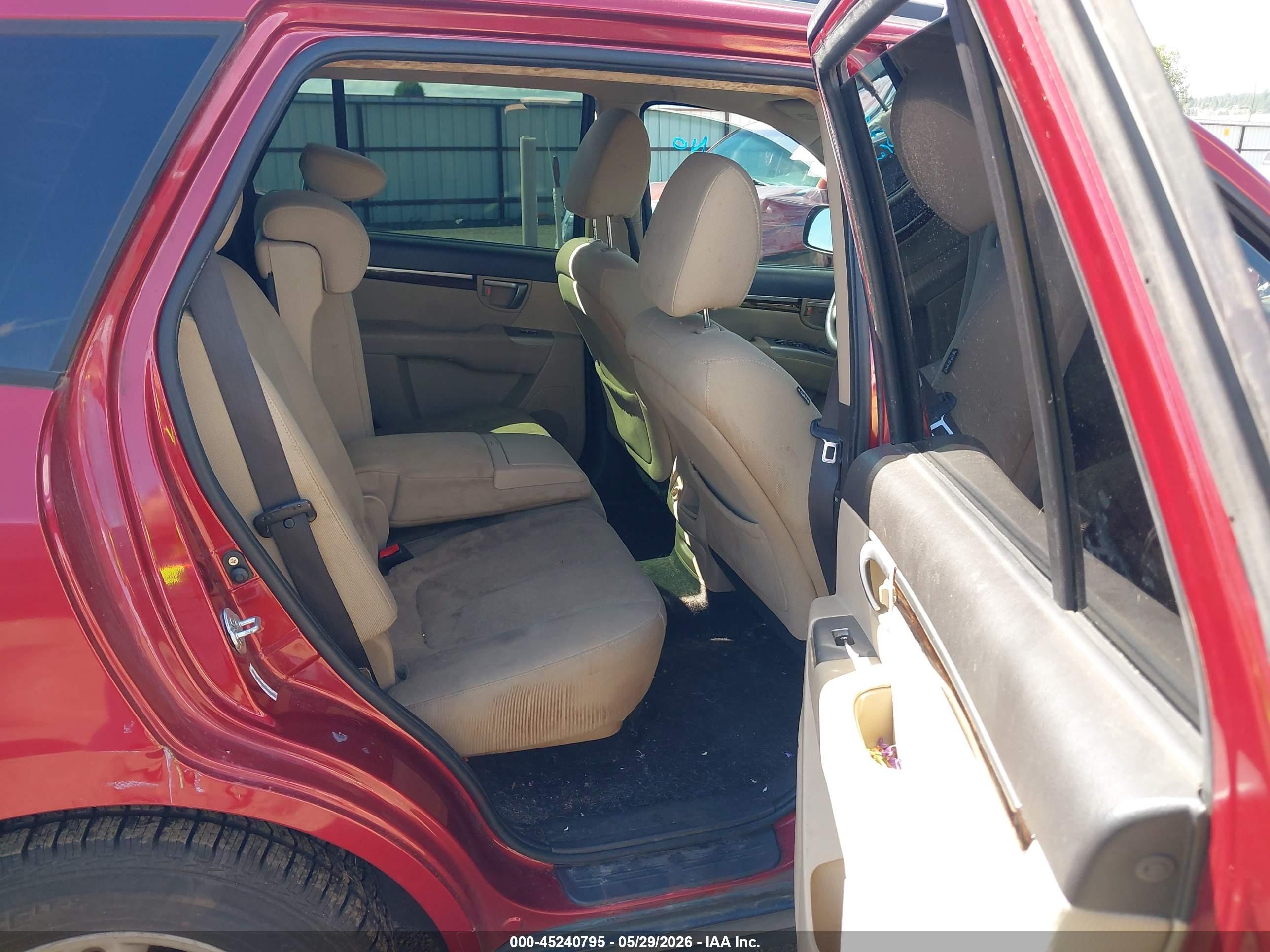 2010 Hyundai Santa Fe Gls Red vin: 5NMSGDAB5AH366341