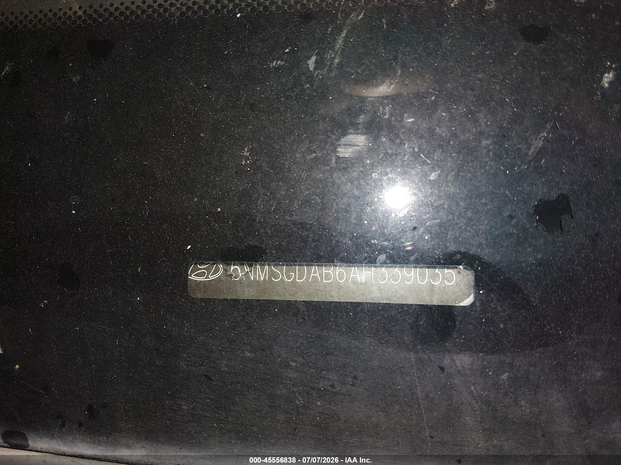 2010 Hyundai Santa Fe Gls Silver vin: 5NMSGDAB6AH339035