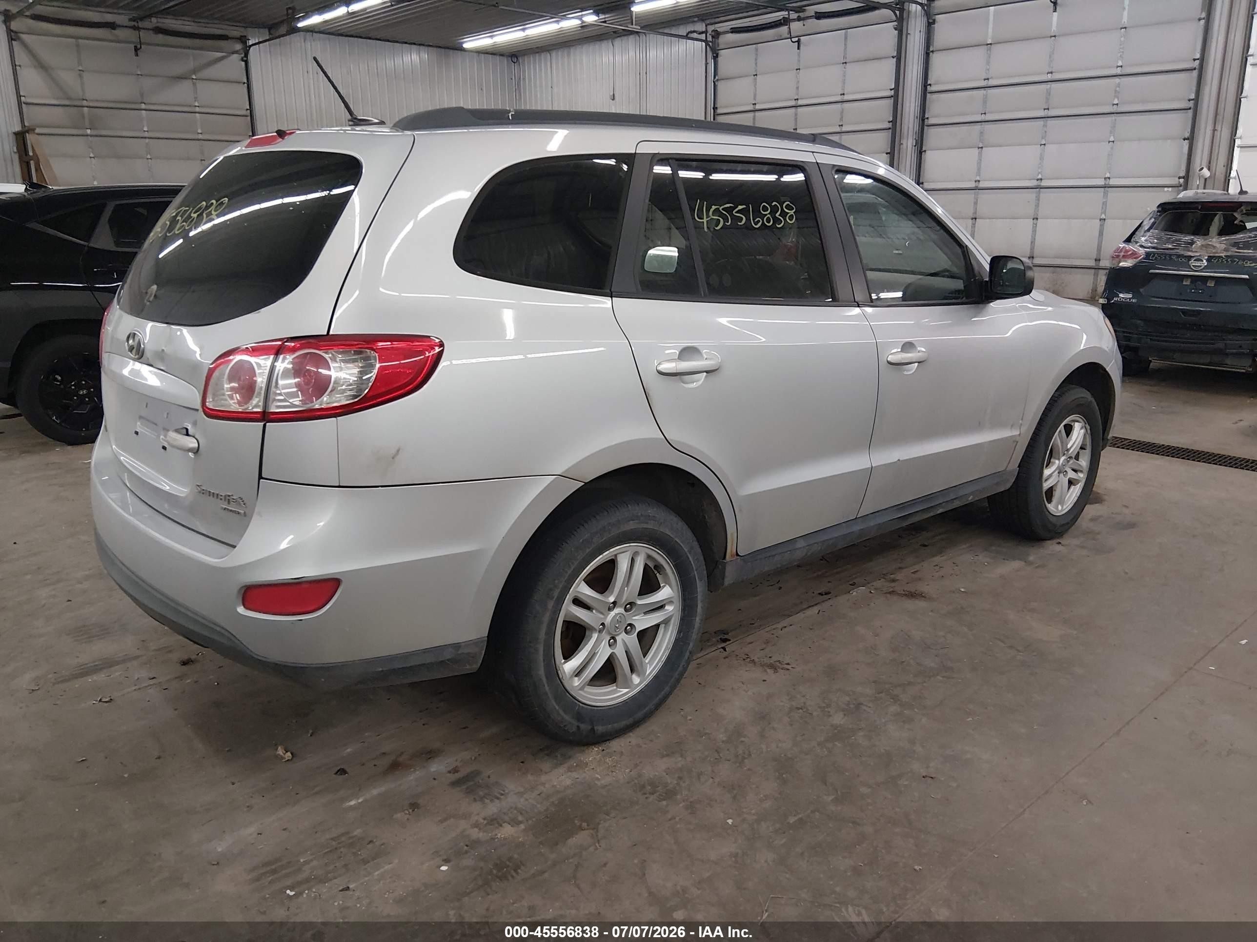 2010 Hyundai Santa Fe Gls Silver vin: 5NMSGDAB6AH339035
