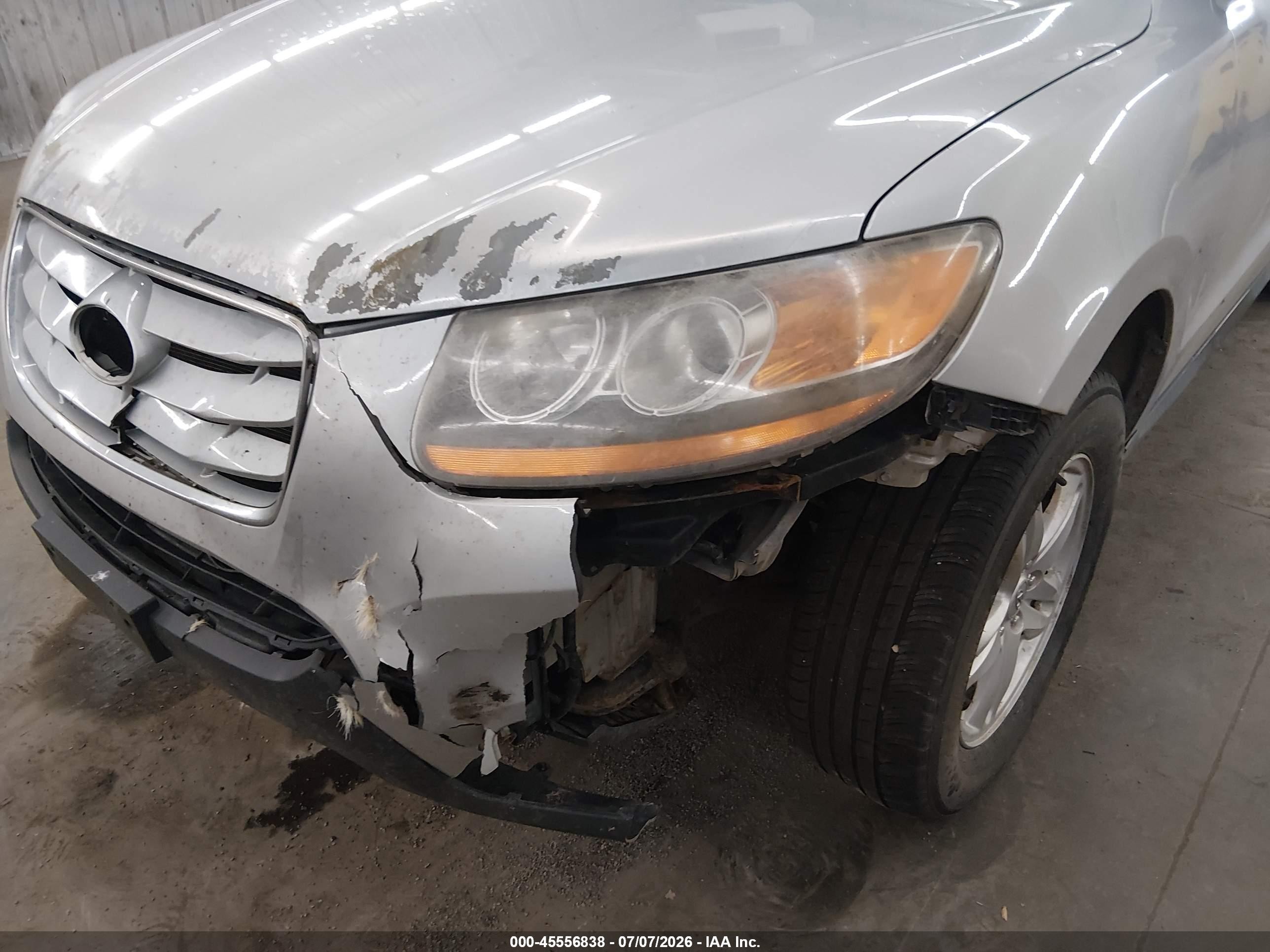 2010 Hyundai Santa Fe Gls Silver vin: 5NMSGDAB6AH339035