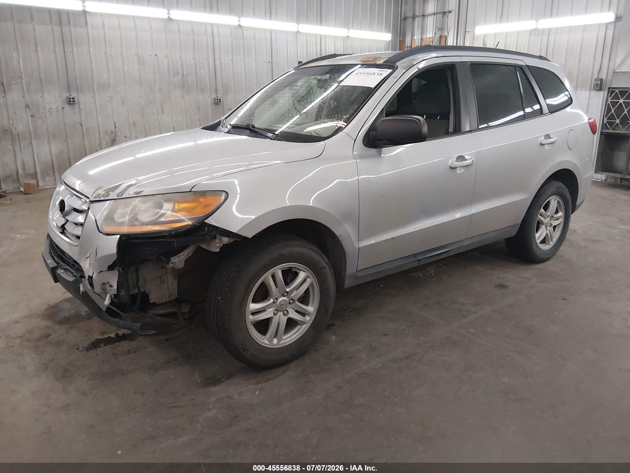 2010 Hyundai Santa Fe Gls Silver vin: 5NMSGDAB6AH339035