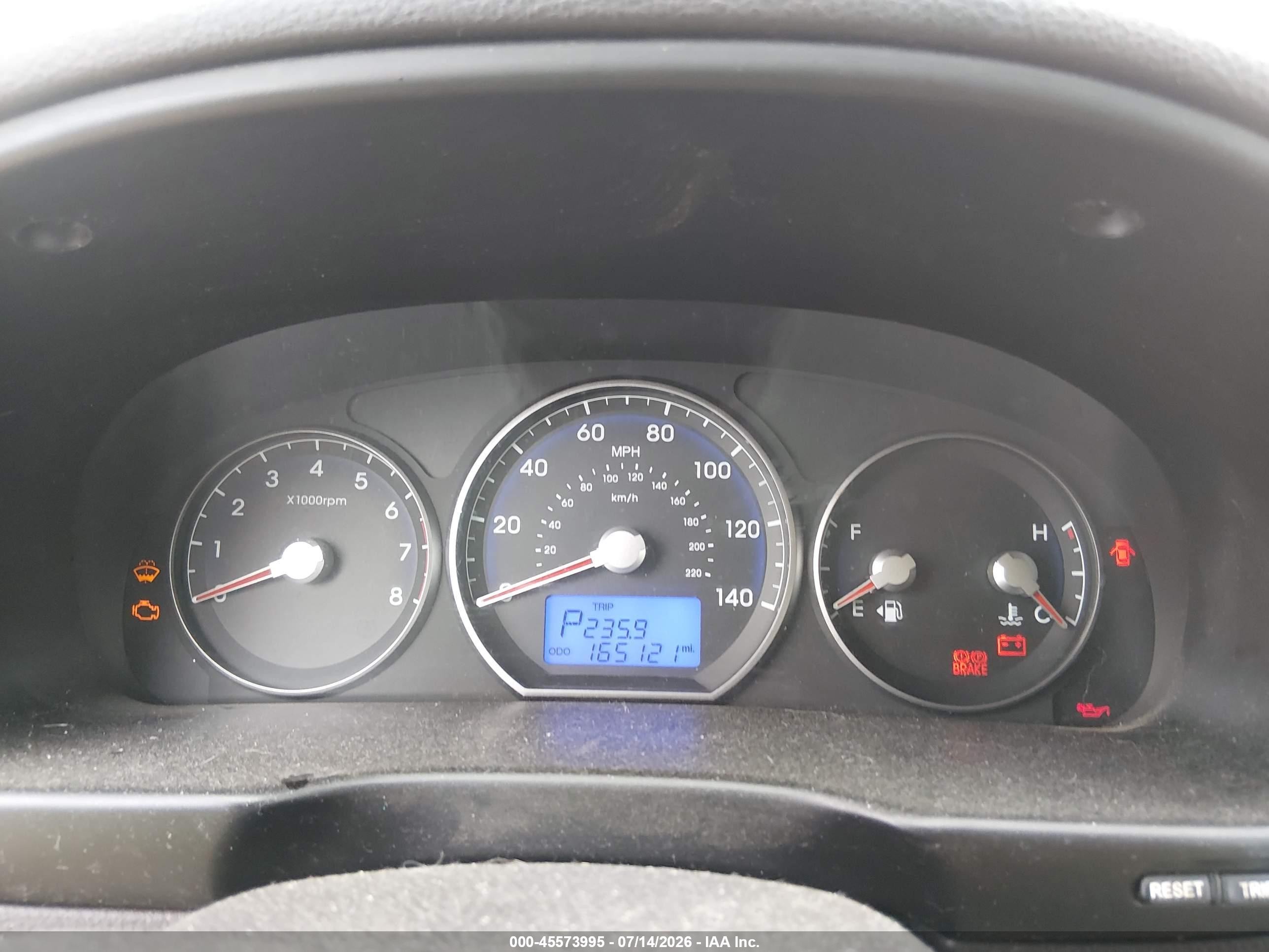 2010 Hyundai Santa Fe Gls Red vin: 5NMSGDAB6AH350777