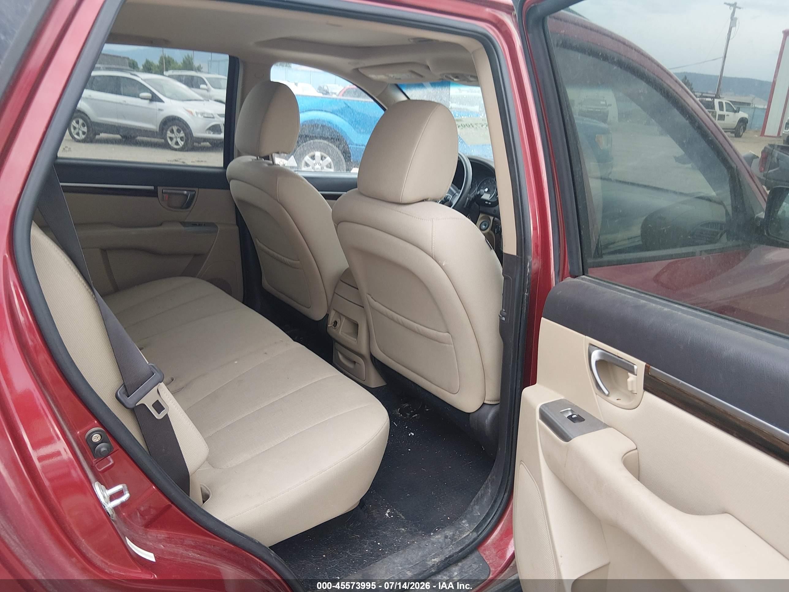 2010 Hyundai Santa Fe Gls Red vin: 5NMSGDAB6AH350777