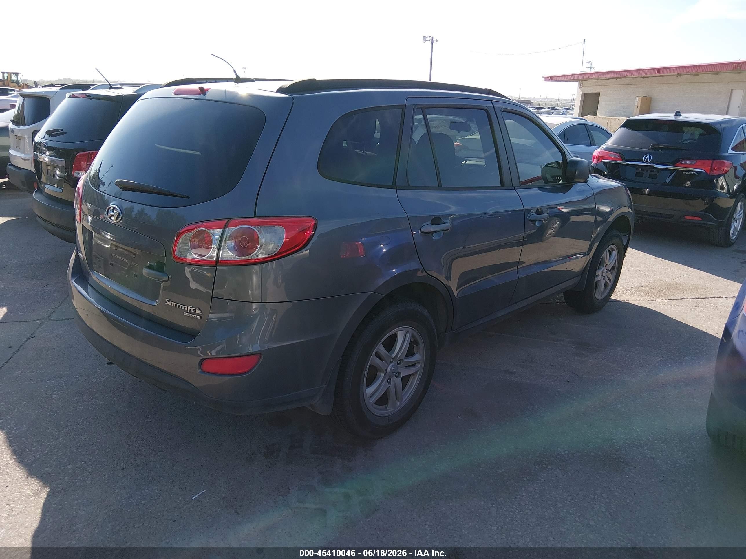 2010 Hyundai Santa Fe Gls Gray vin: 5NMSGDAB6AH380507