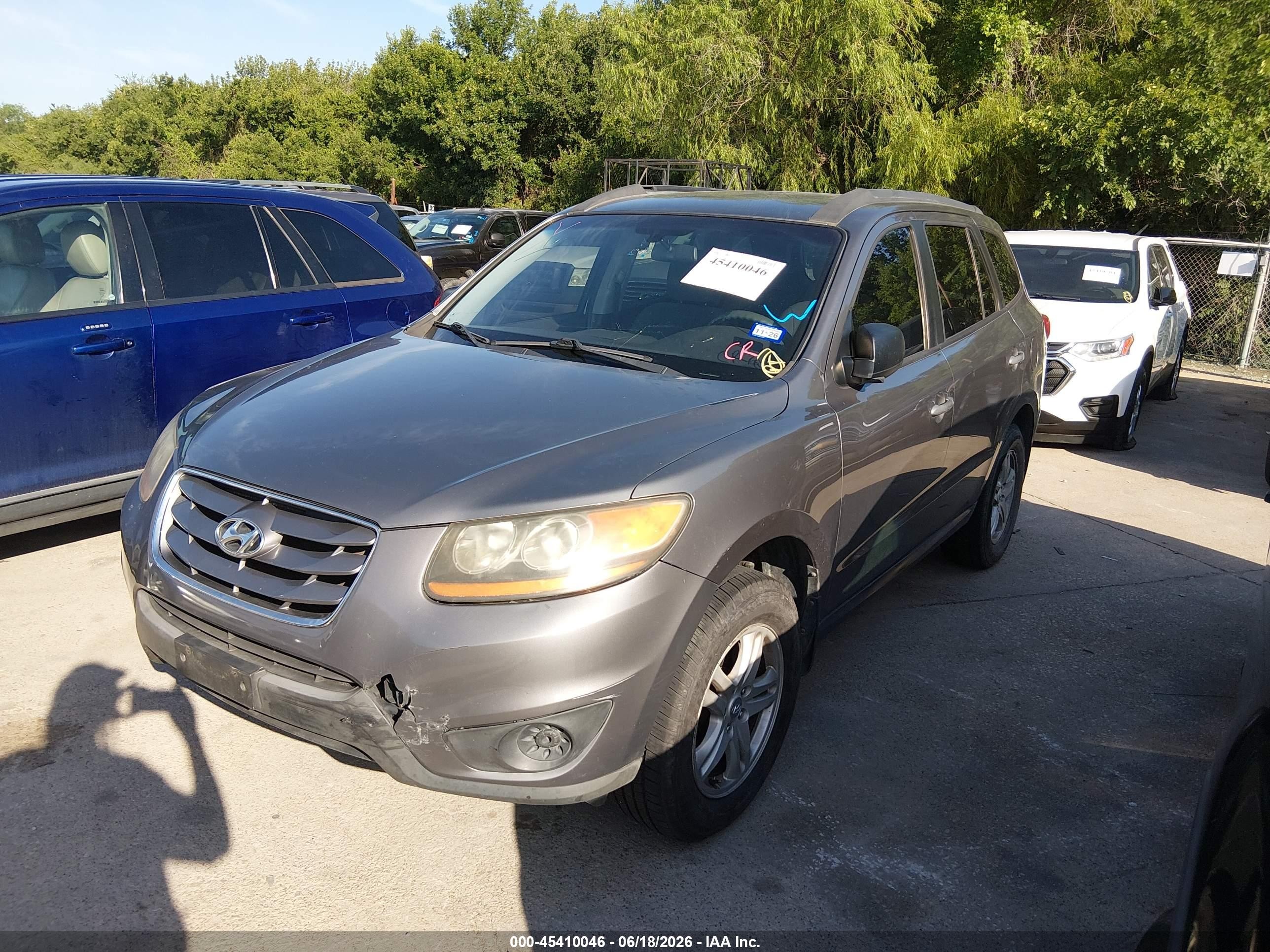 2010 Hyundai Santa Fe Gls Gray vin: 5NMSGDAB6AH380507