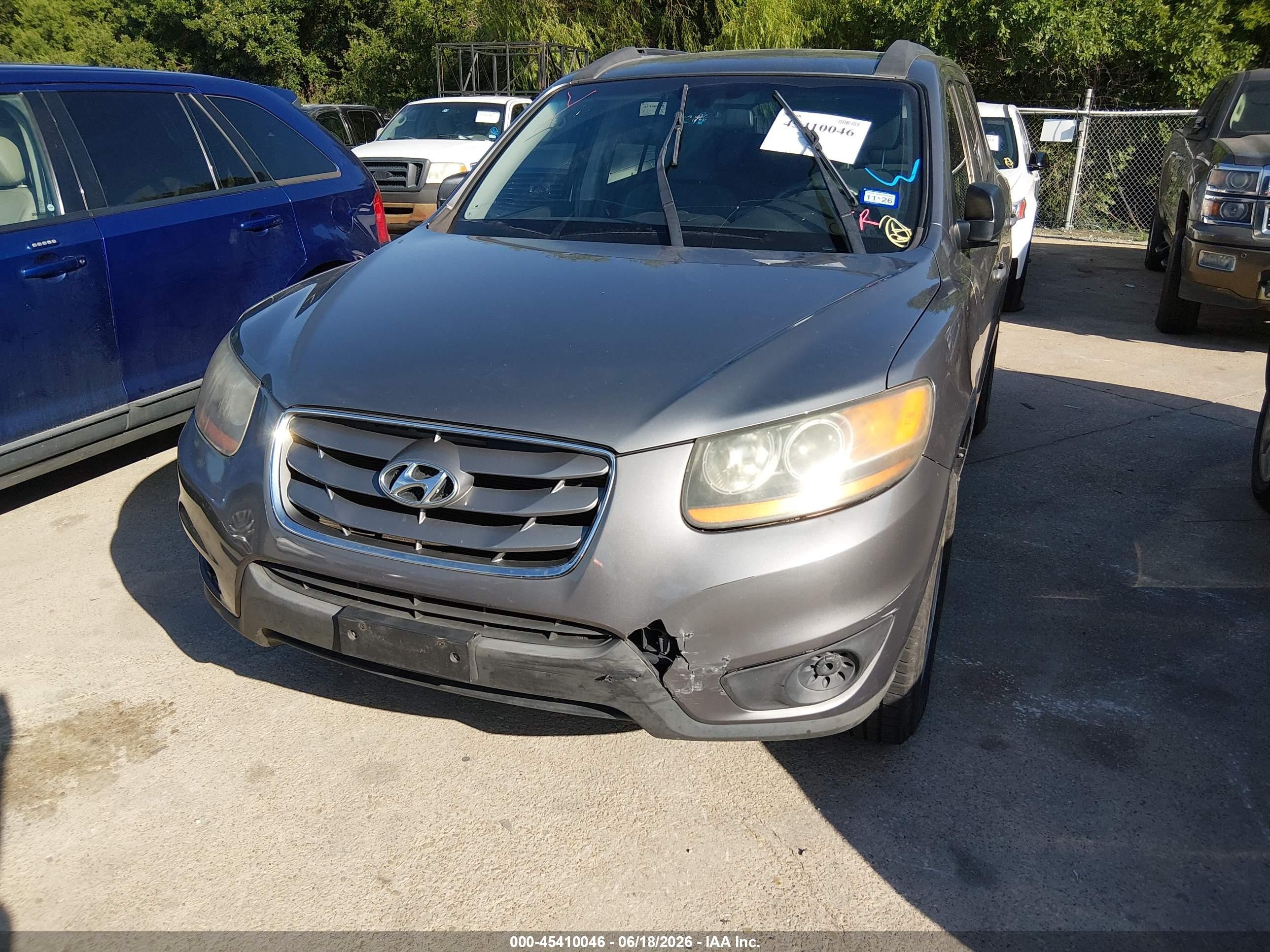 2010 Hyundai Santa Fe Gls Gray vin: 5NMSGDAB6AH380507