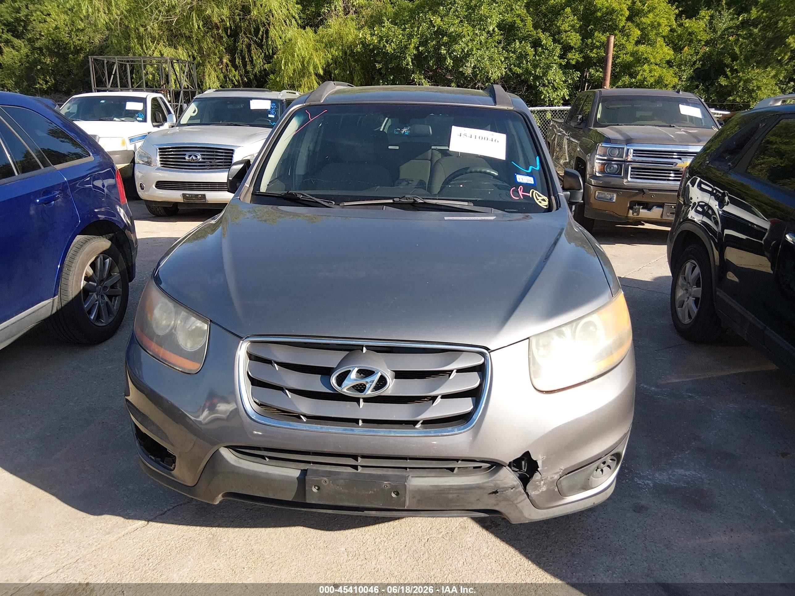 2010 Hyundai Santa Fe Gls Gray vin: 5NMSGDAB6AH380507