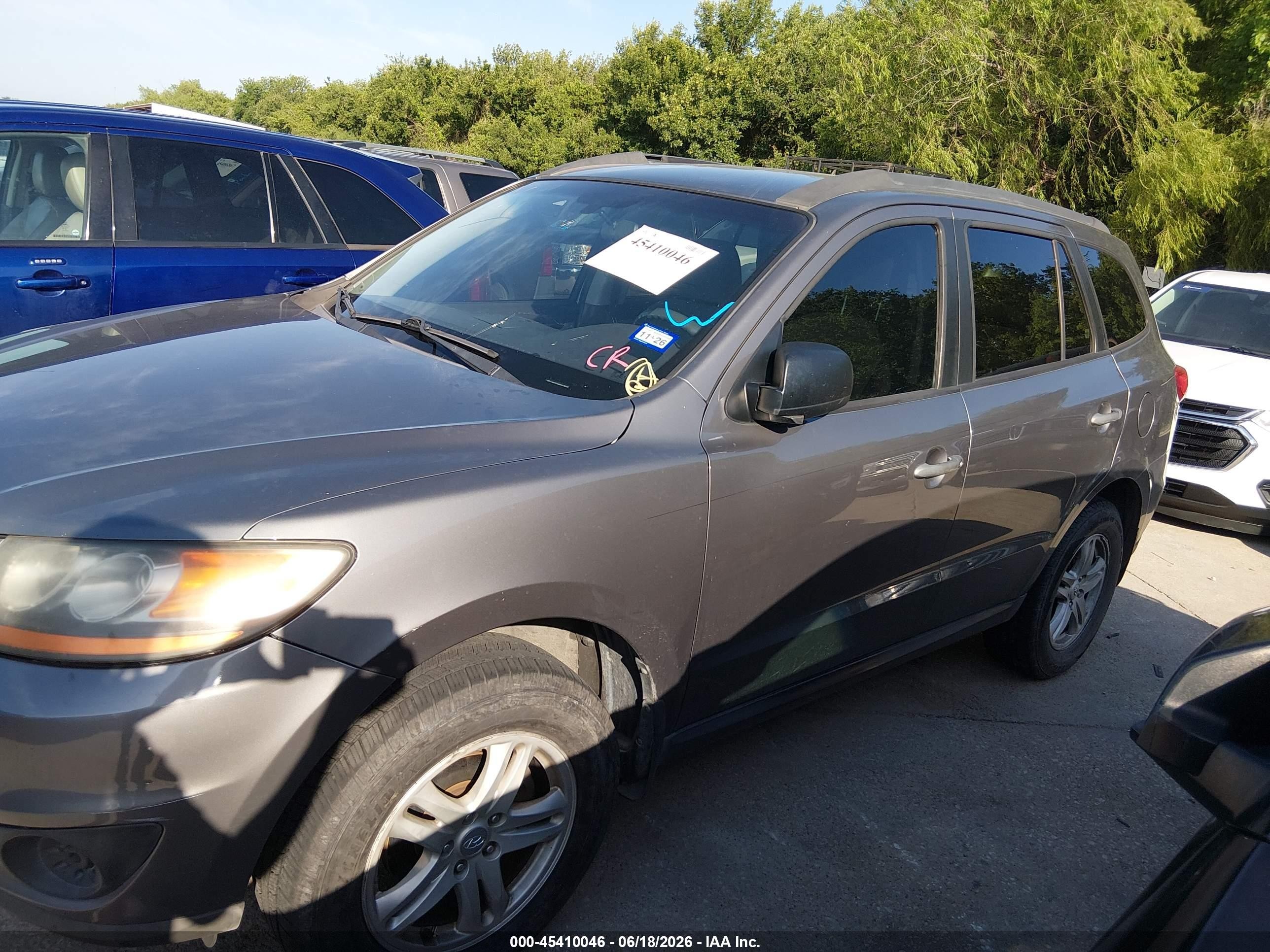 2010 Hyundai Santa Fe Gls Gray vin: 5NMSGDAB6AH380507
