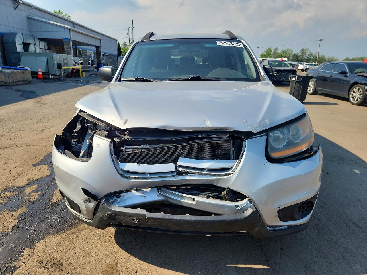 2010 Hyundai Santa Fe Gls Silver vin: 5NMSGDAB6AH416566