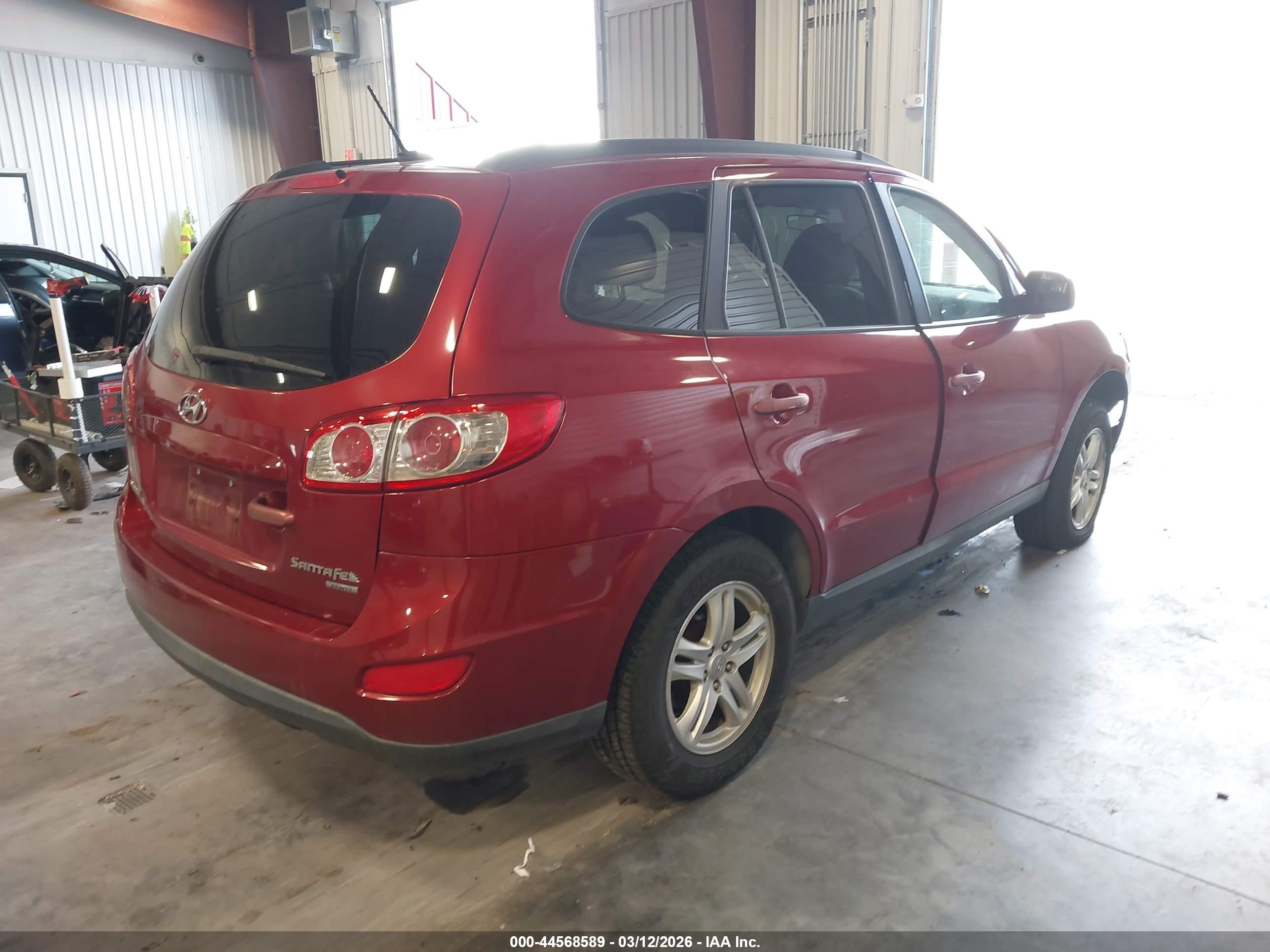 2010 Hyundai Santa Fe Gls Red vin: 5NMSGDAB7AH350206