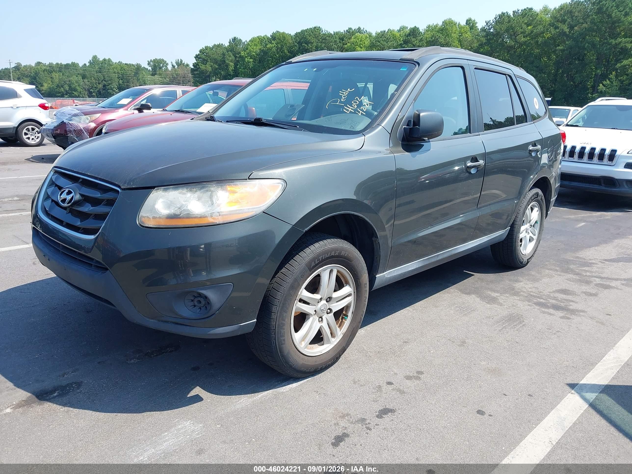 2010 Hyundai Santa Fe Gls Gray vin: 5NMSGDAB7AH350335